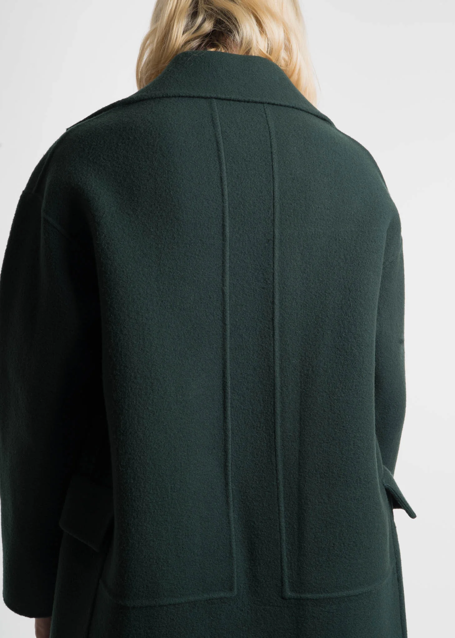 Green Monument Wool Coat - Image 6