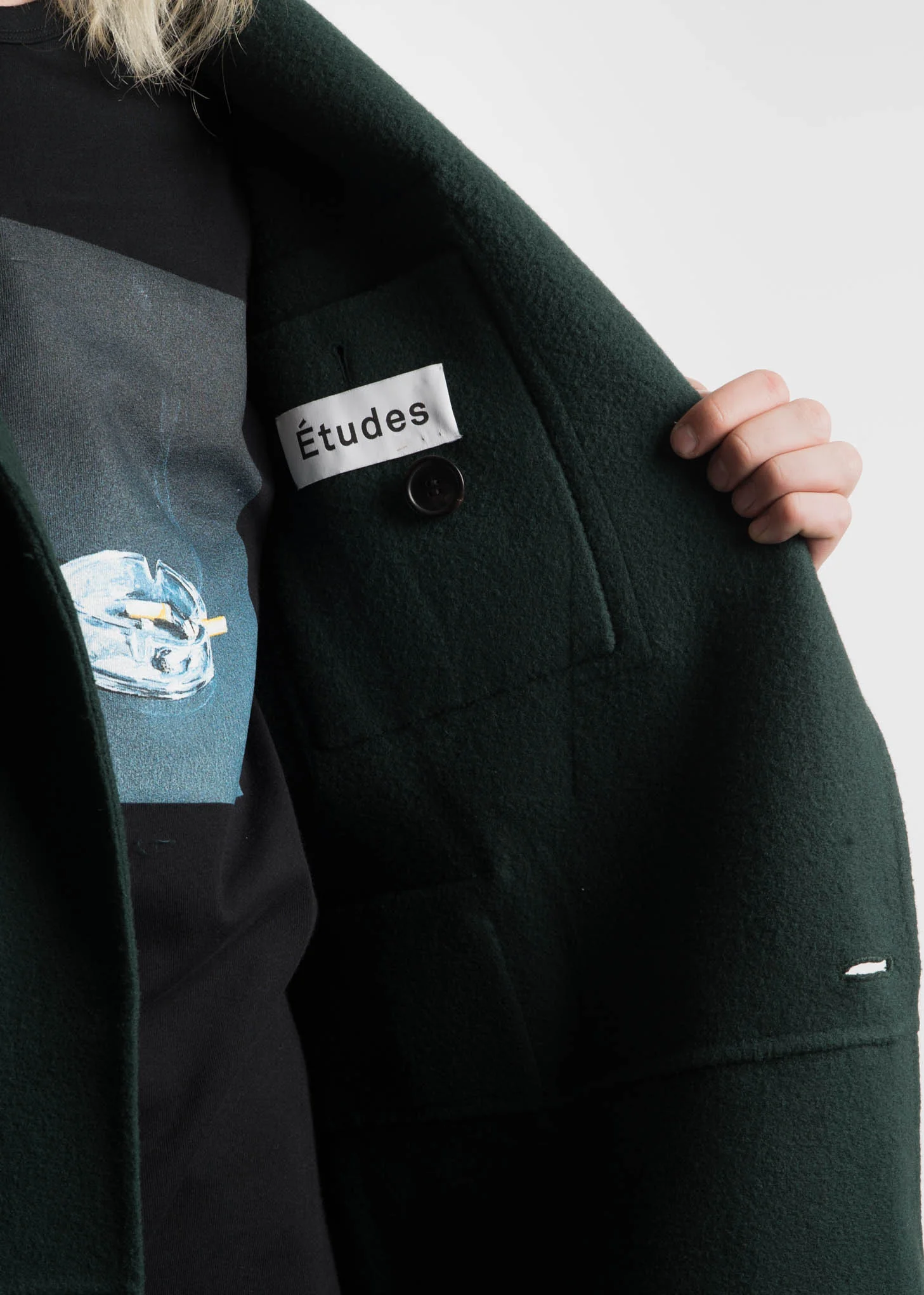 Green Monument Wool Coat - Image 7