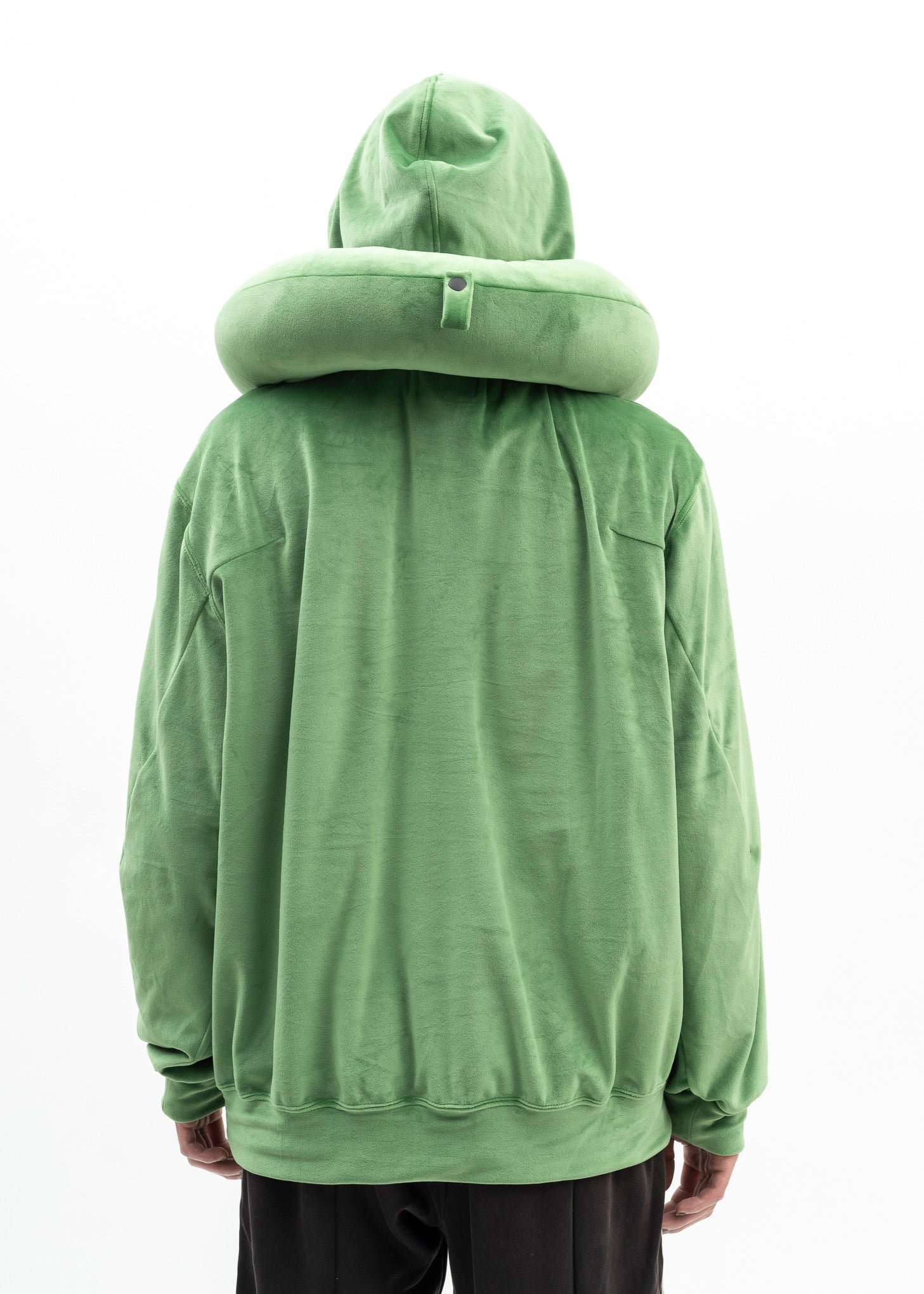 GREEN NECK PILLOW HOODIE - Image 3