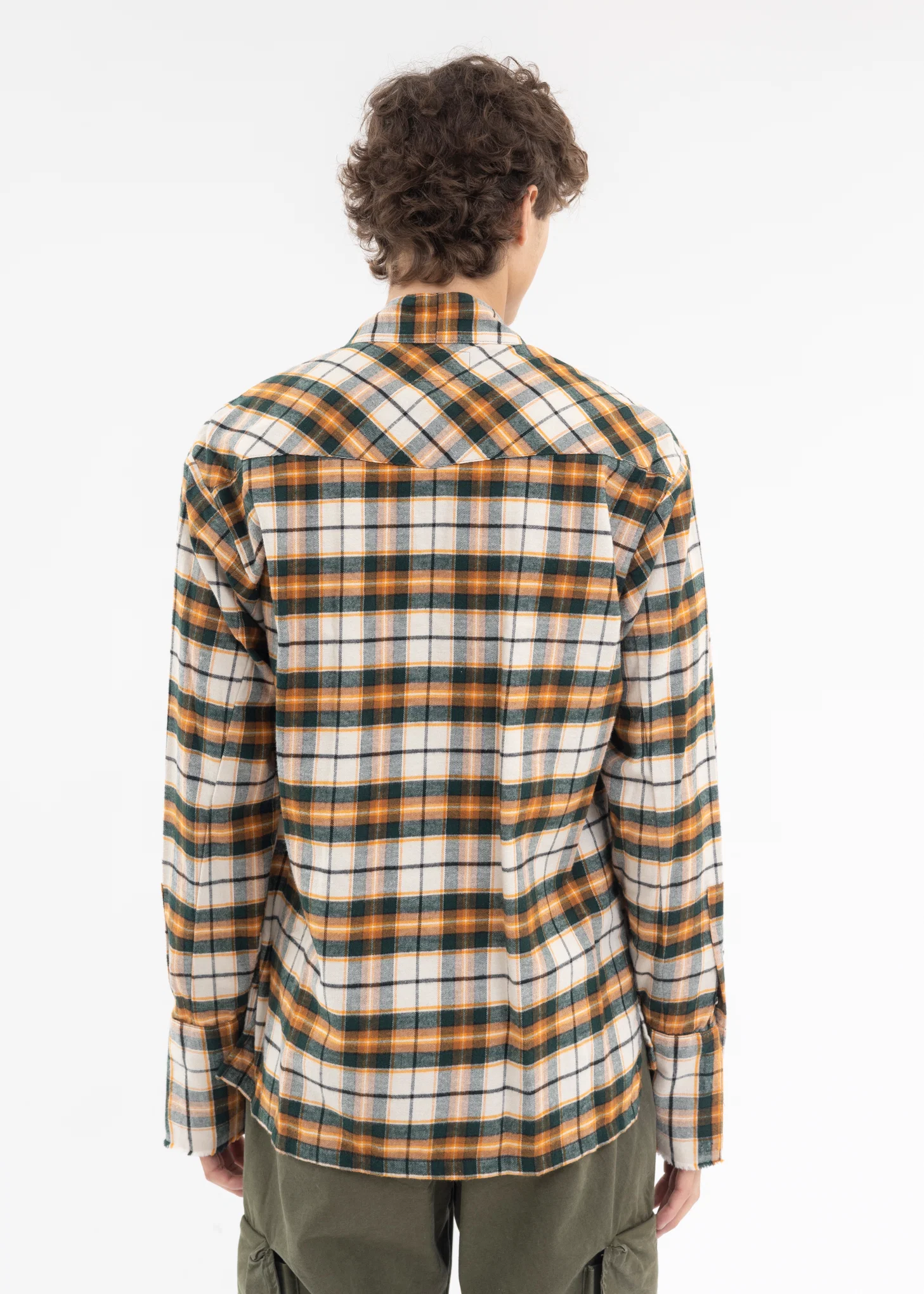 GREEN/ORANGE PLAID WESTERN GL1 GREEN PLAID - Image 2