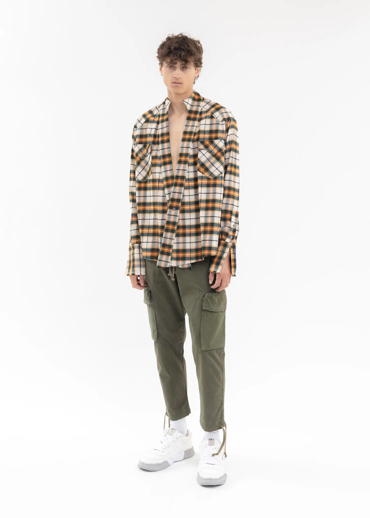 GREEN/ORANGE PLAID WESTERN GL1 GREEN PLAID - Image 6
