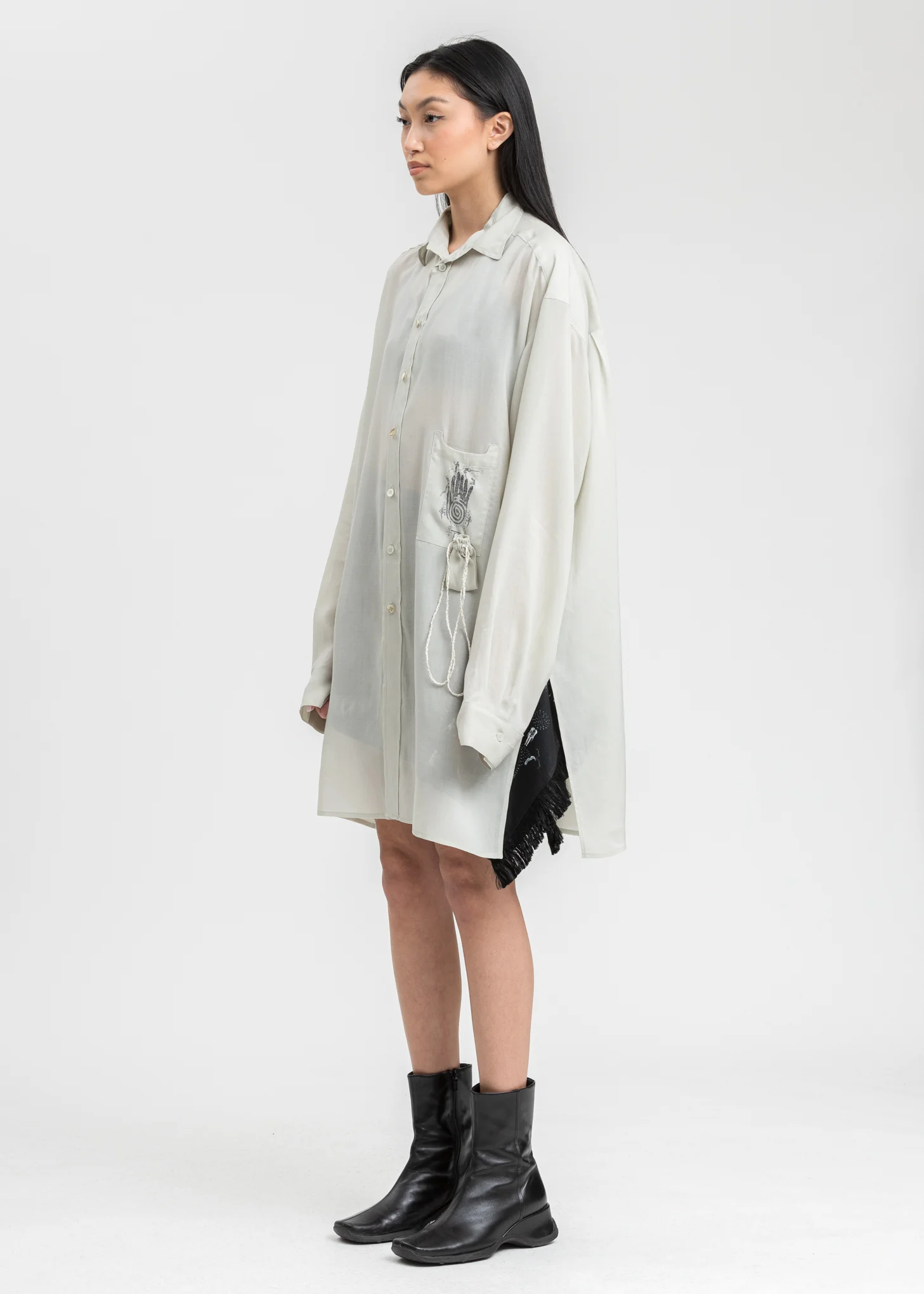 Green Oversized Palm Shirt - Image 2