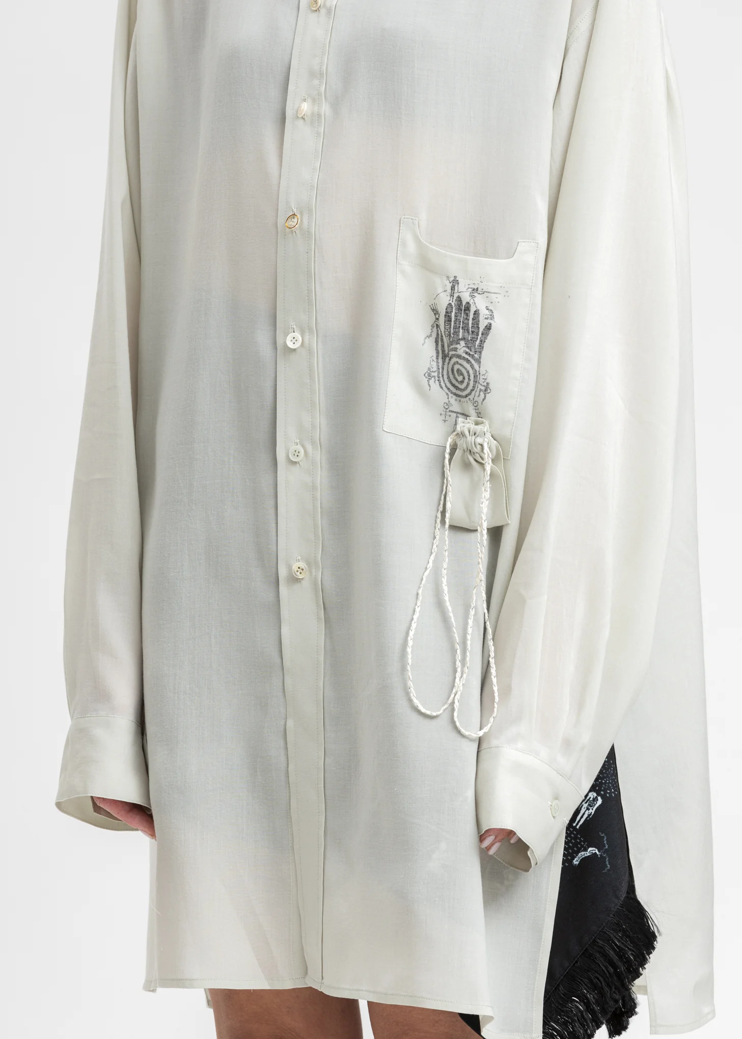 Green Oversized Palm Shirt - Image 4
