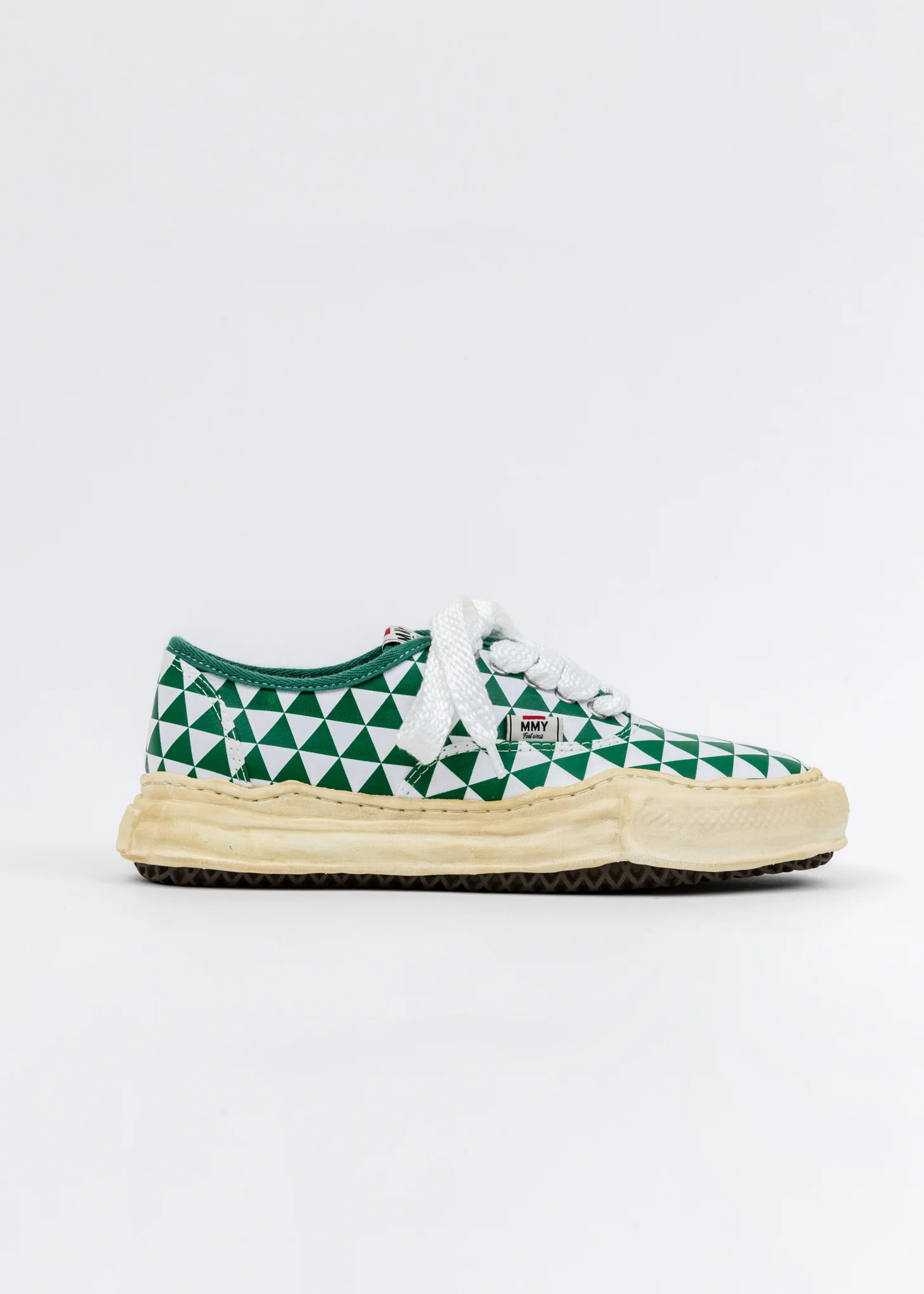 Green Printed Canvas Original Sole Overdyed Sneaker (Barker) - Image 5