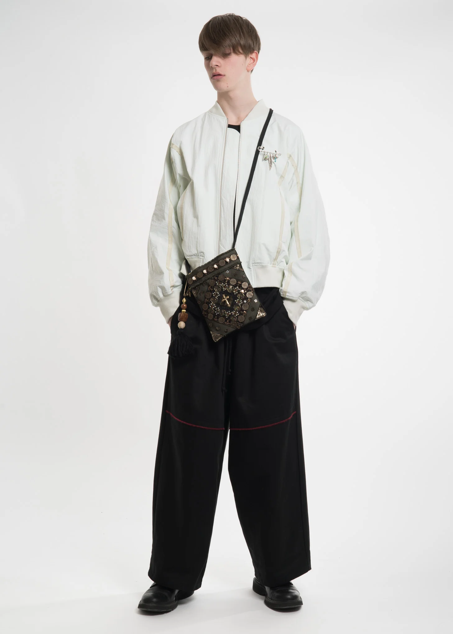 Green Ribbon Bomber Jacket - Image 2