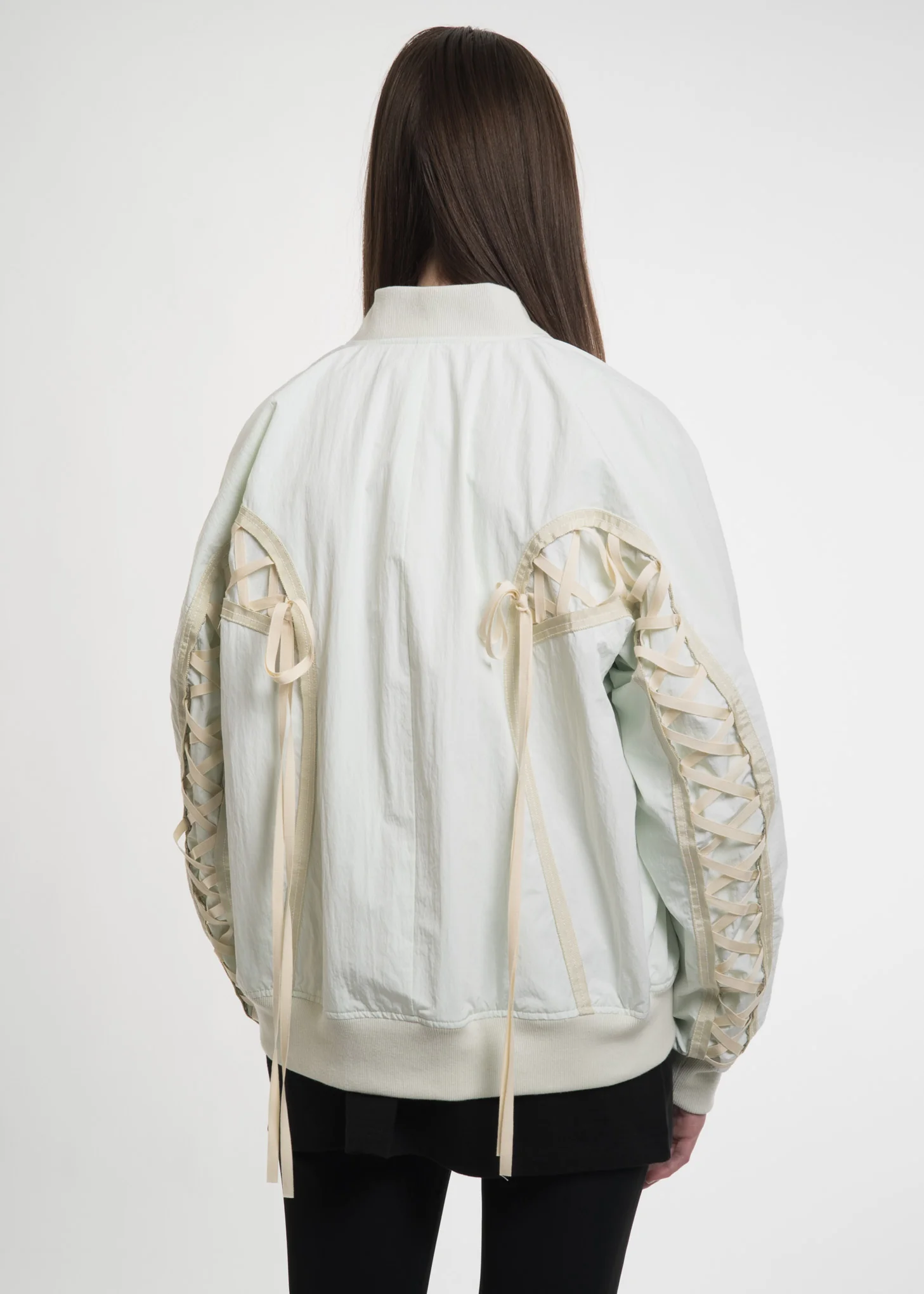 Green Ribbon Bomber Jacket