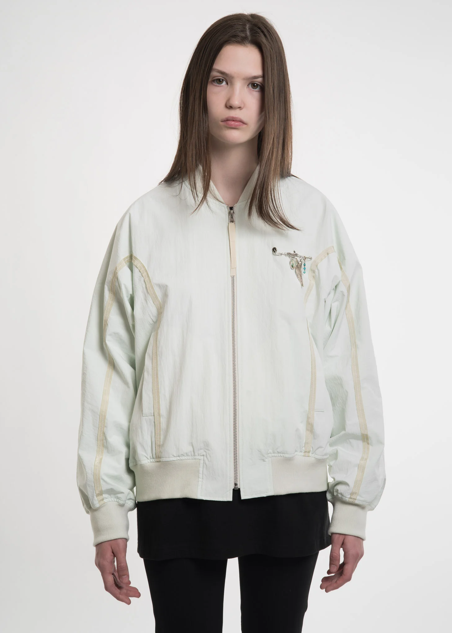 Green Ribbon Bomber Jacket - Image 5