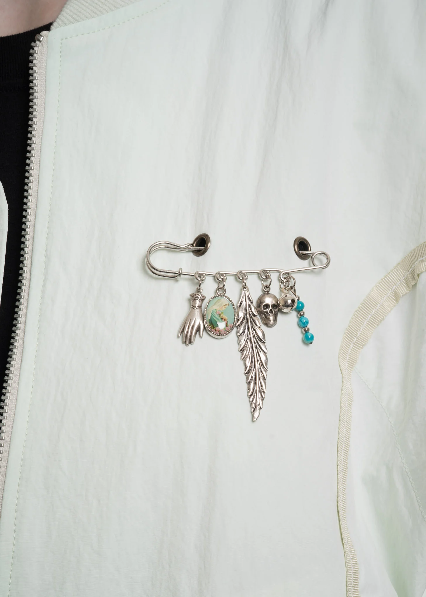 Green Ribbon Bomber Jacket - Image 7