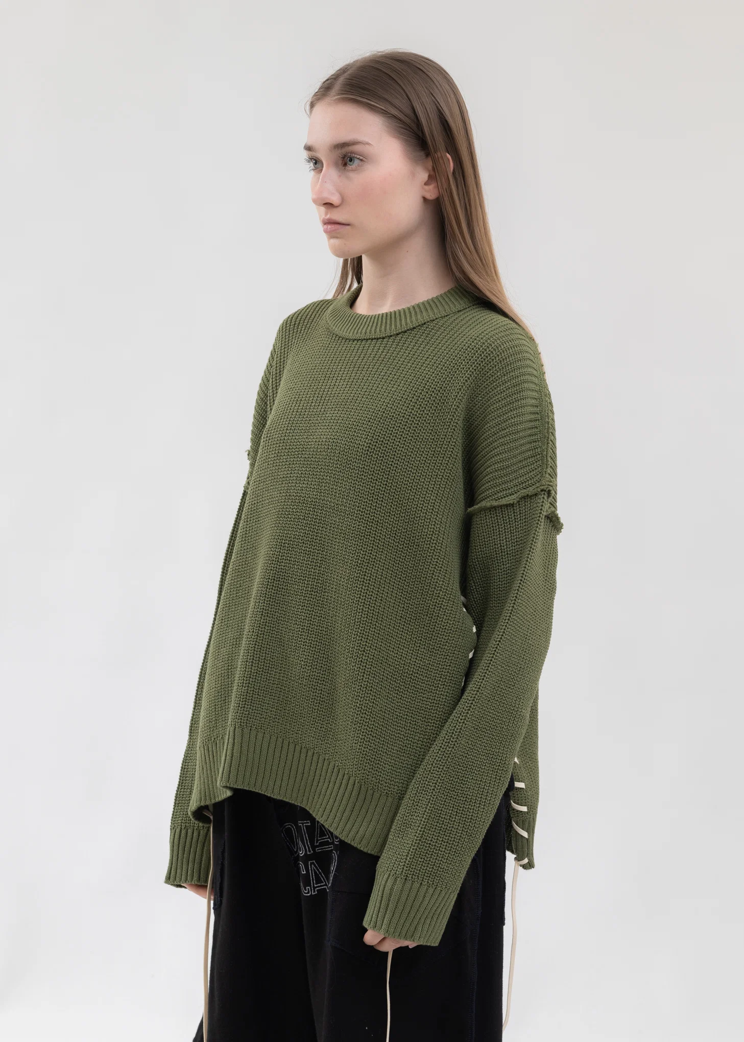 Green SHORT LENGTH COTTON KNIT - Image 3