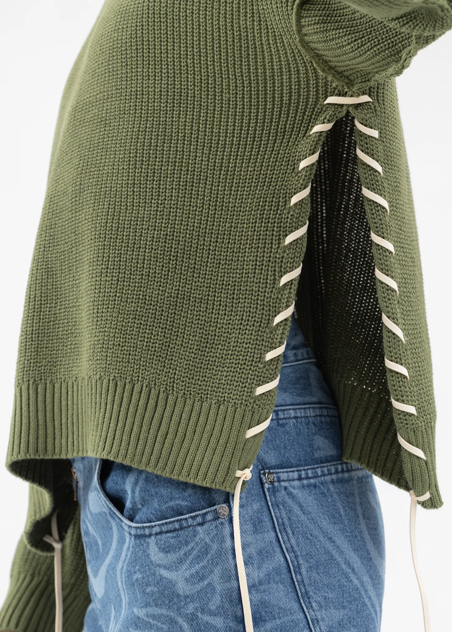 Green SHORT LENGTH COTTON KNIT - Image 2
