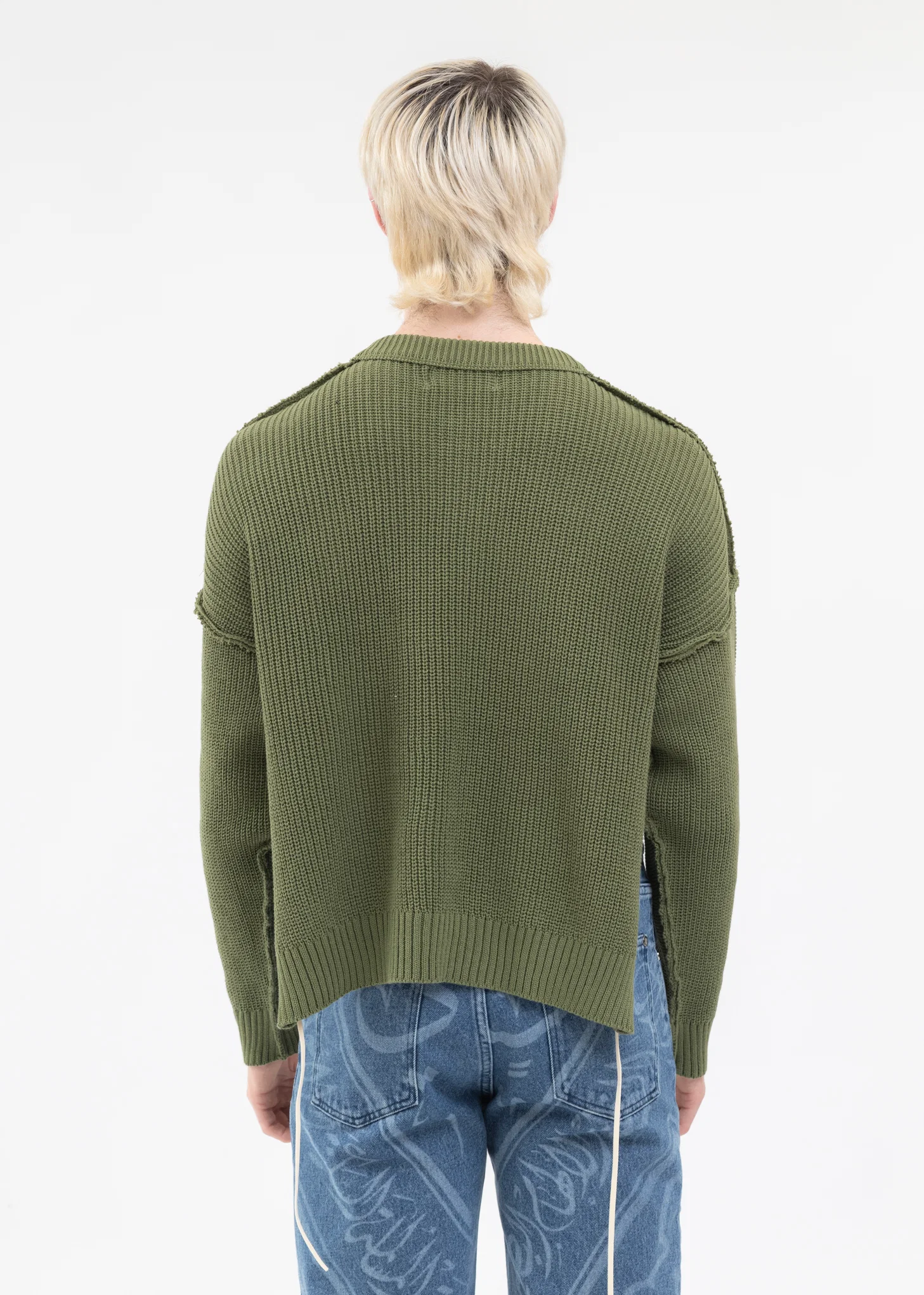 Green SHORT LENGTH COTTON KNIT - Image 4