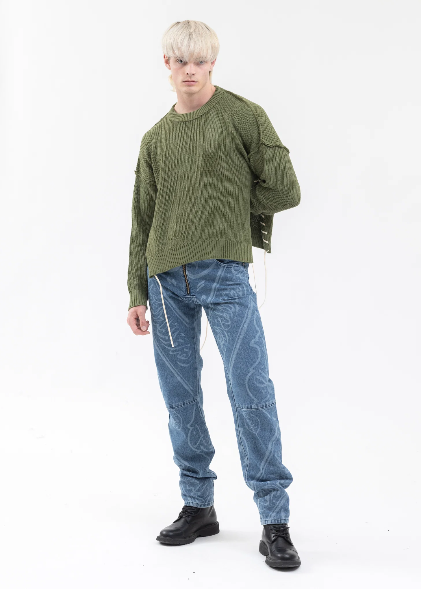 Green SHORT LENGTH COTTON KNIT - Image 5