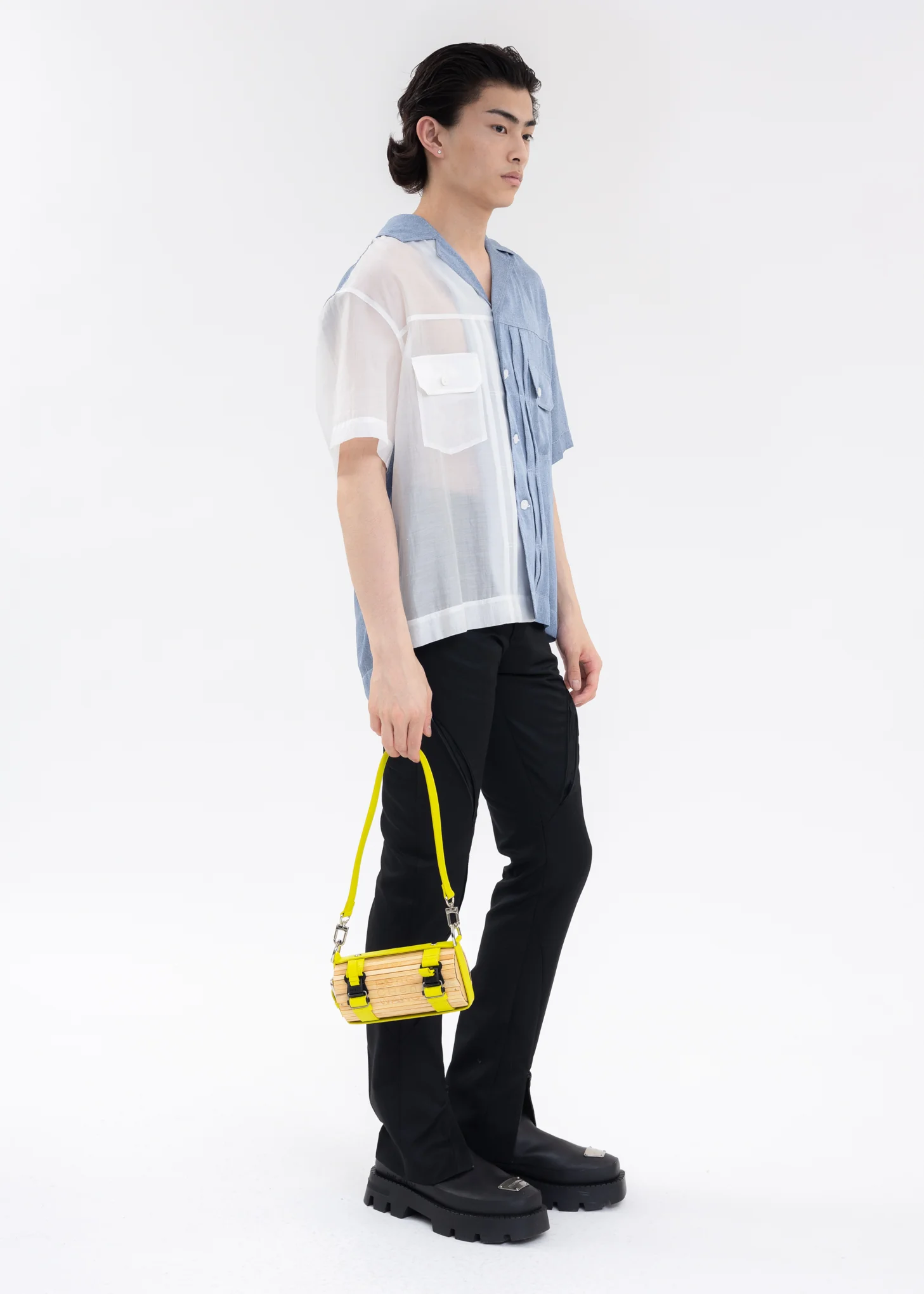 Green Small Bamboo Bag - Image 5