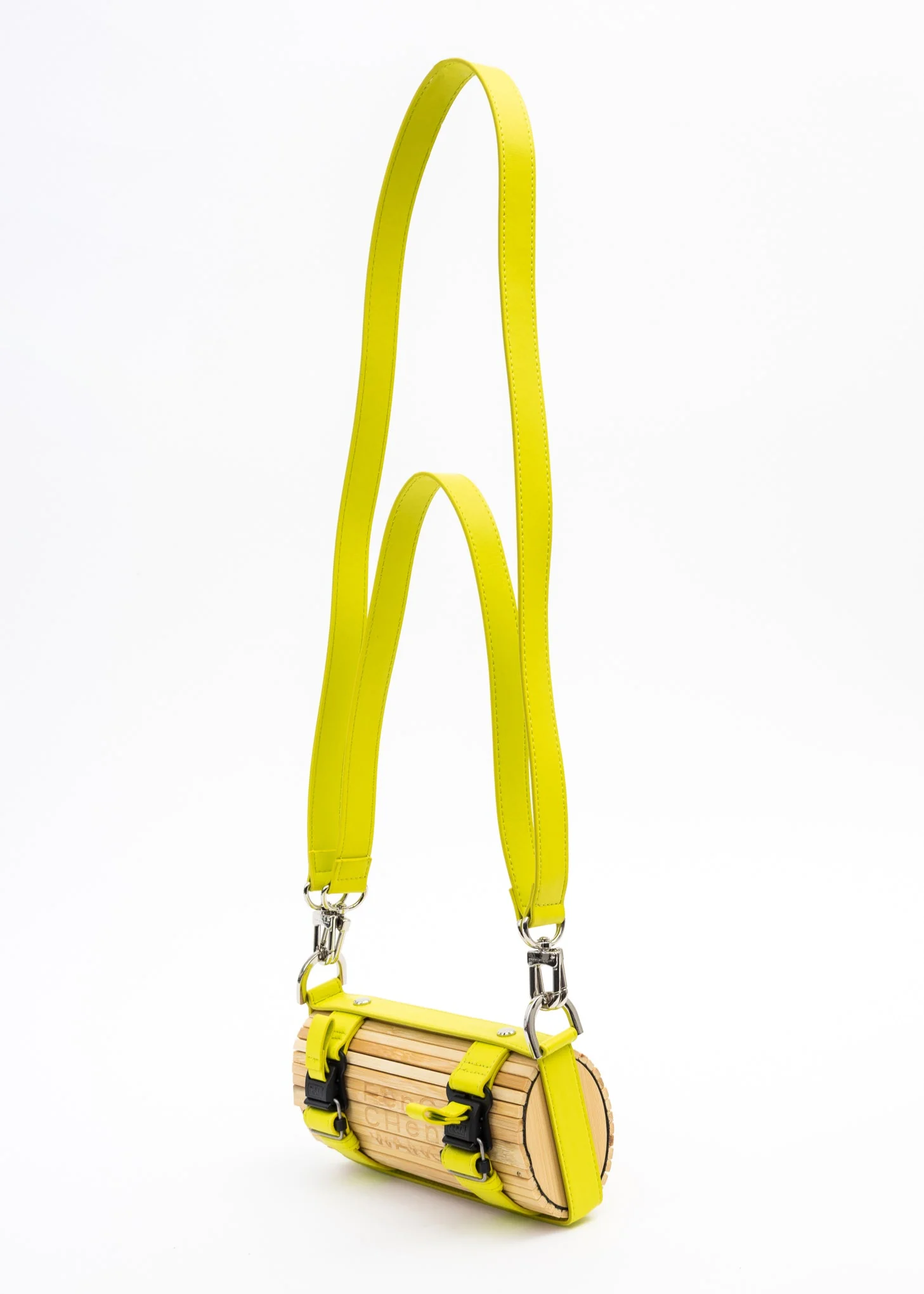 Green Small Bamboo Bag - Image 6