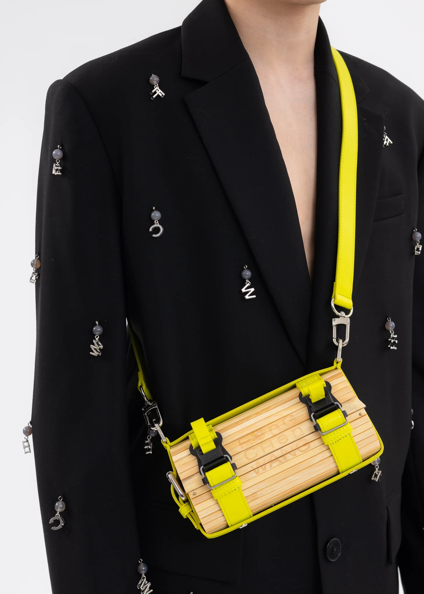 Green Small Bamboo Bag - Image 8