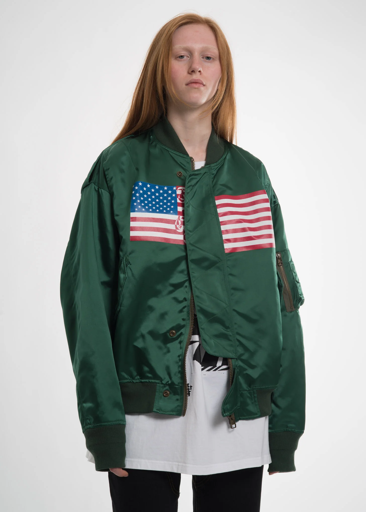 Green USA Bomber - Image 3