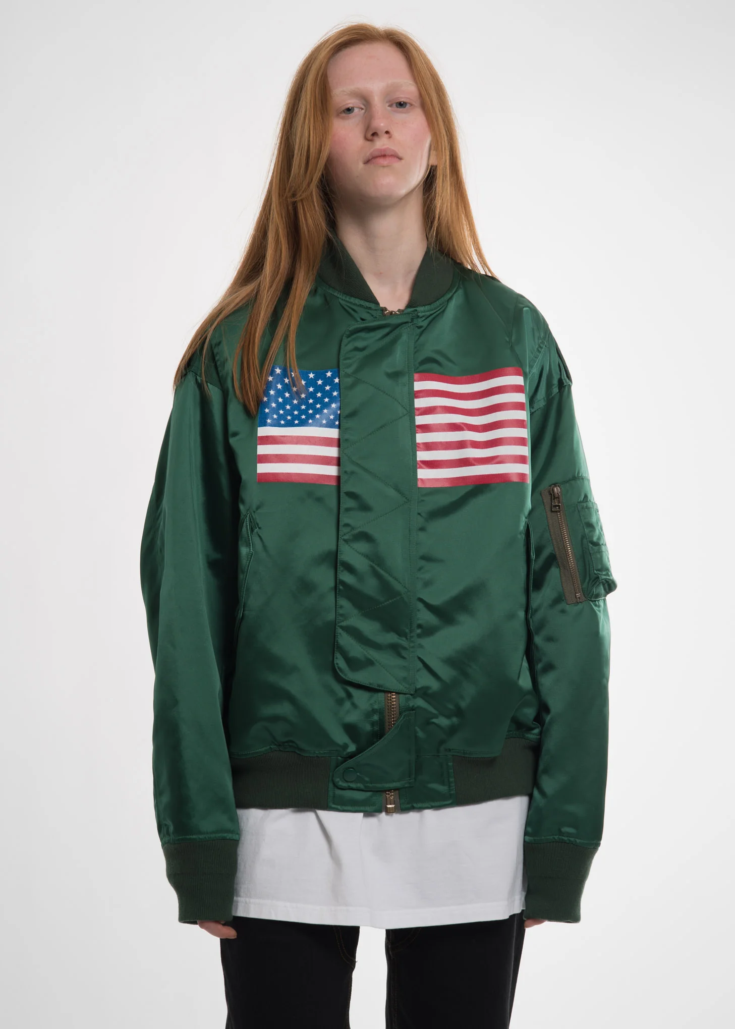 Green USA Bomber - Image 4