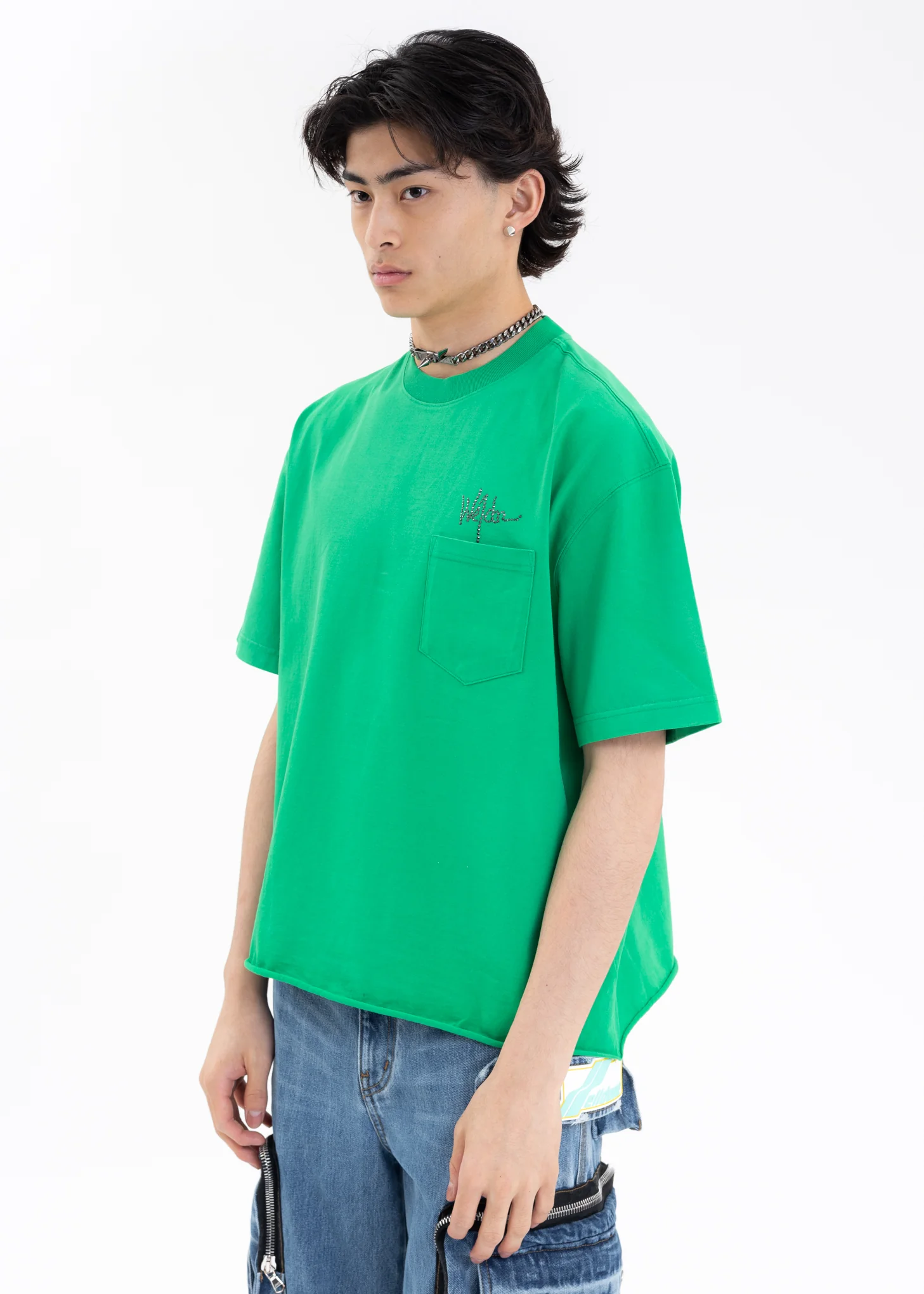 GREEN VINTAGE SHORT-SLEEVED POCKET-SHIRT - Image 2