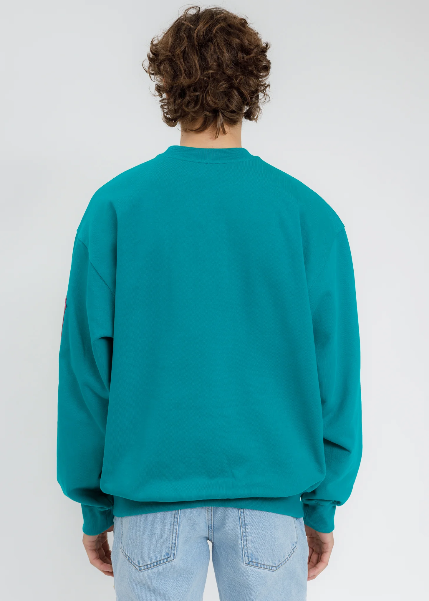 Green WE11DONE Big Logo Arm Sweatshirt - Image 4