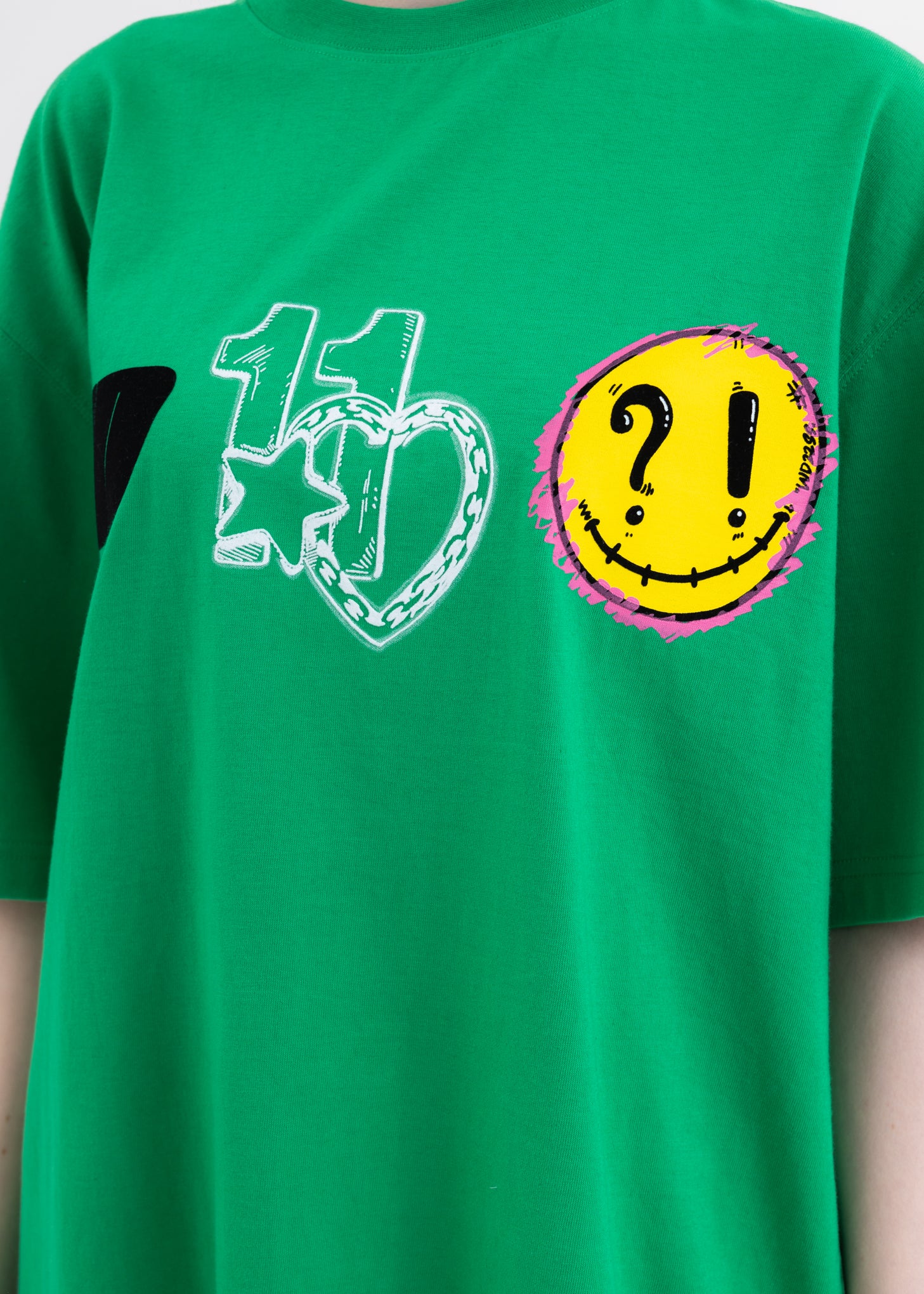 GREEN WE11DONE HEART T-SHIRT - Image 4