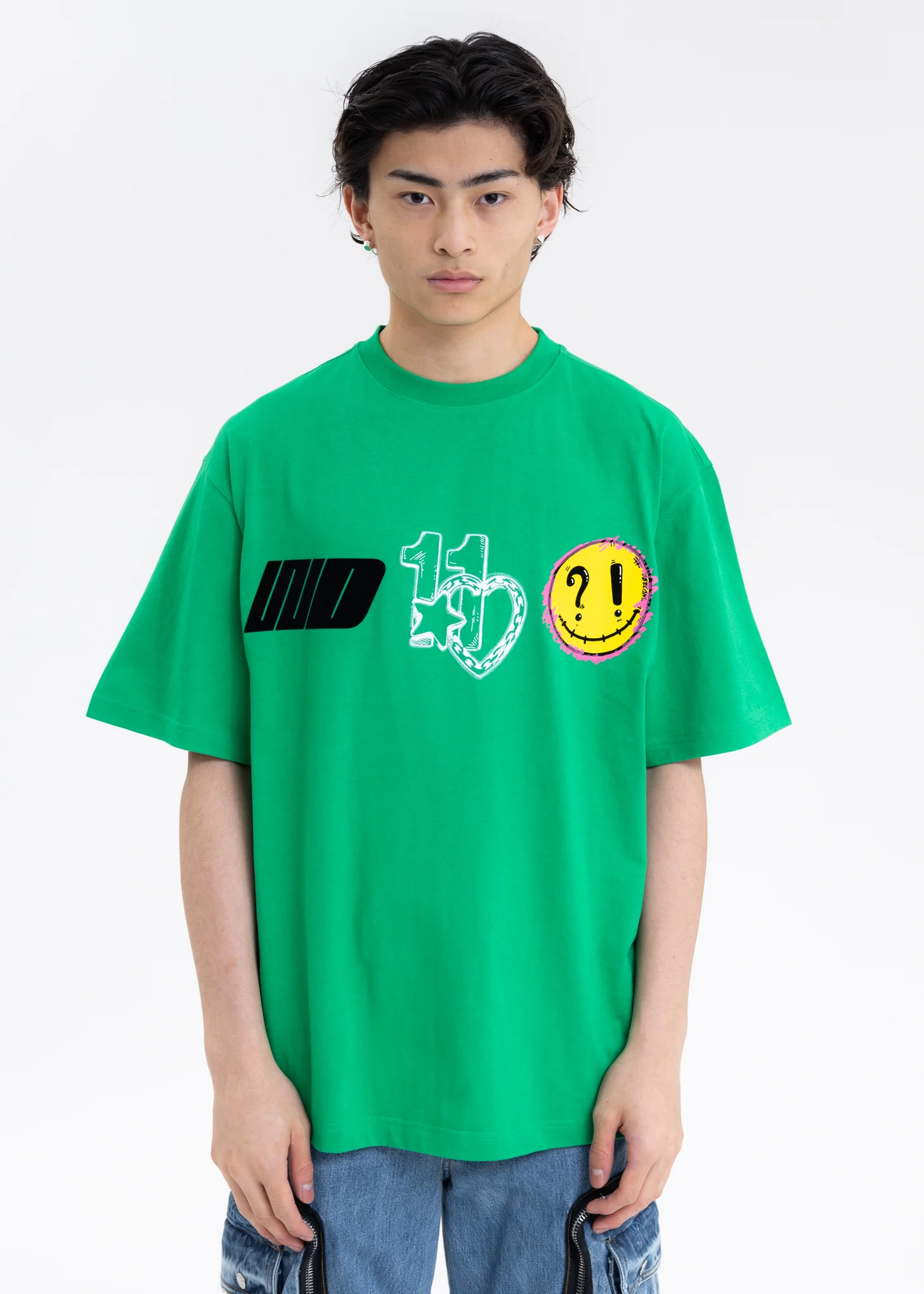 GREEN WE11DONE HEART T-SHIRT