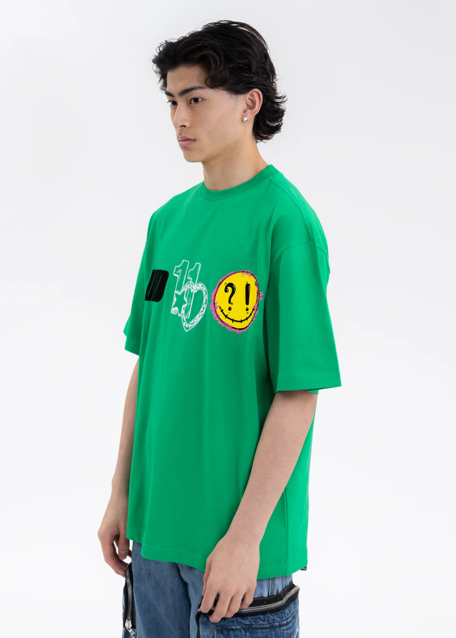 GREEN WE11DONE HEART T-SHIRT - Image 3