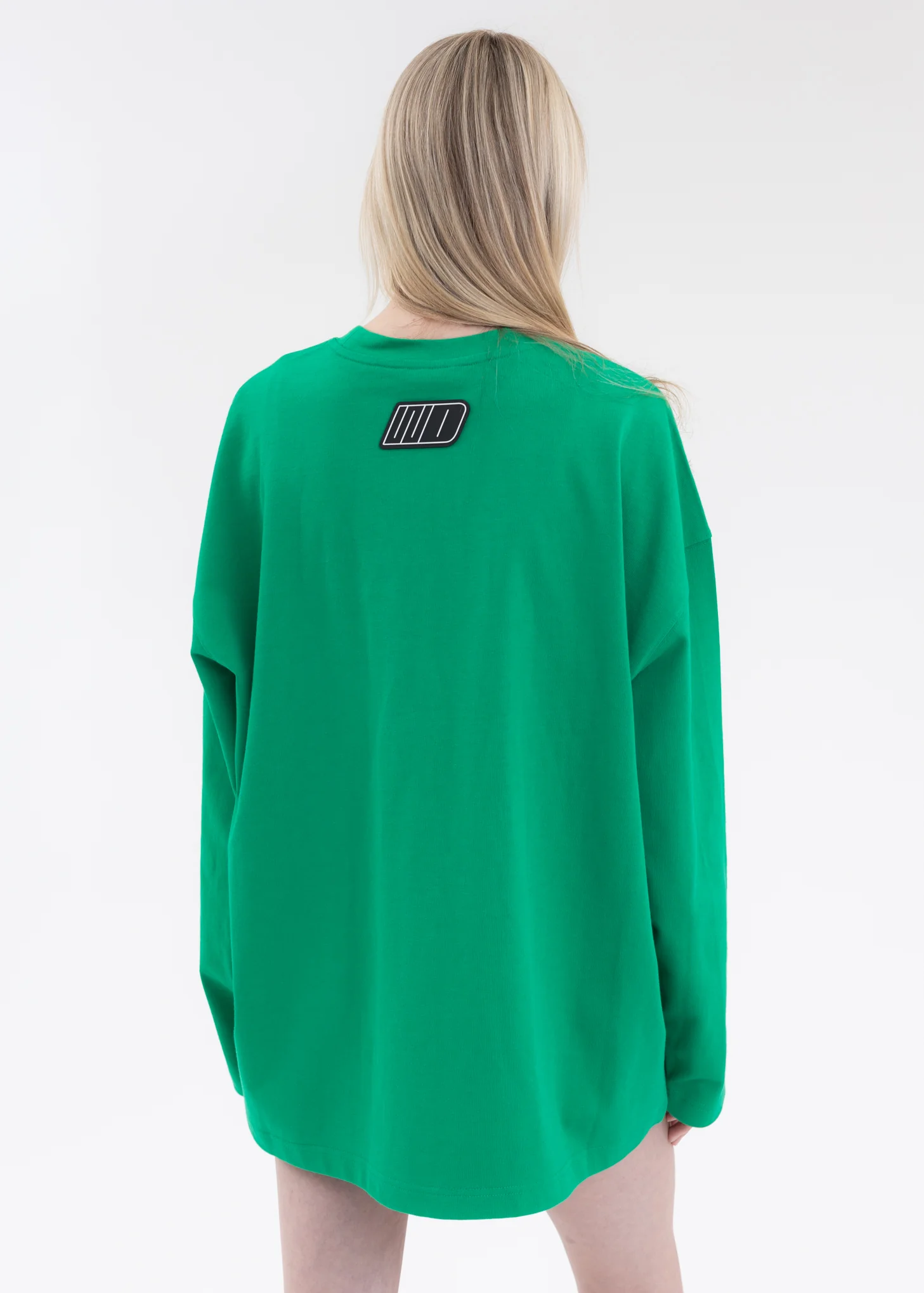 GREEN WE11DONE SMALL LOGO LONG-SLEEVED T-SHIRT - Image 2