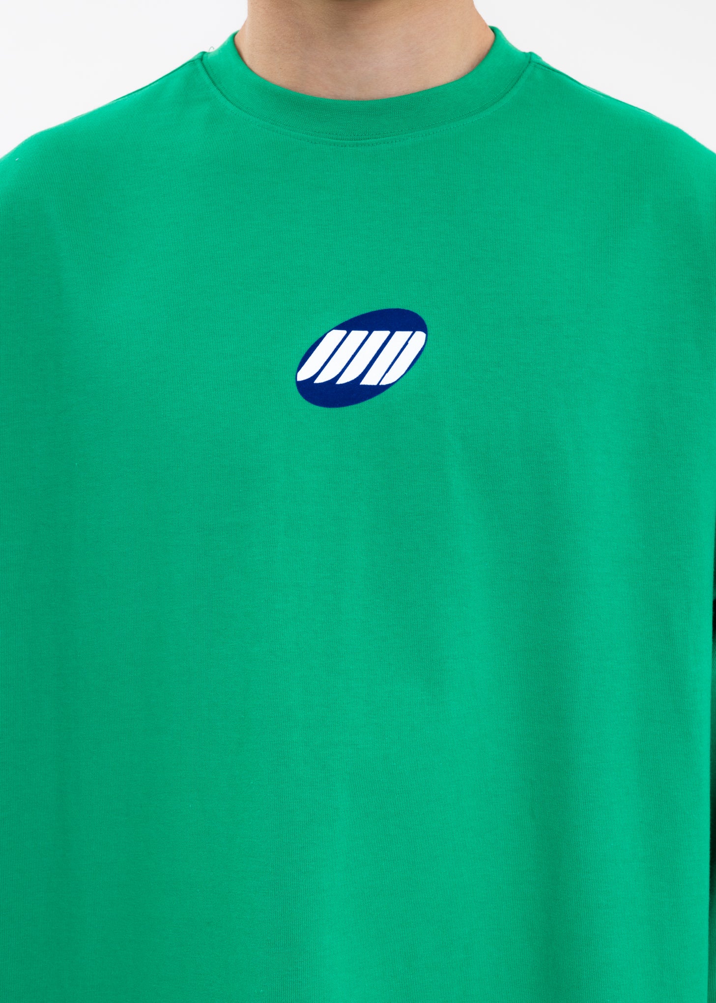 GREEN WE11DONE SMALL LOGO LONG-SLEEVED T-SHIRT - Image 4