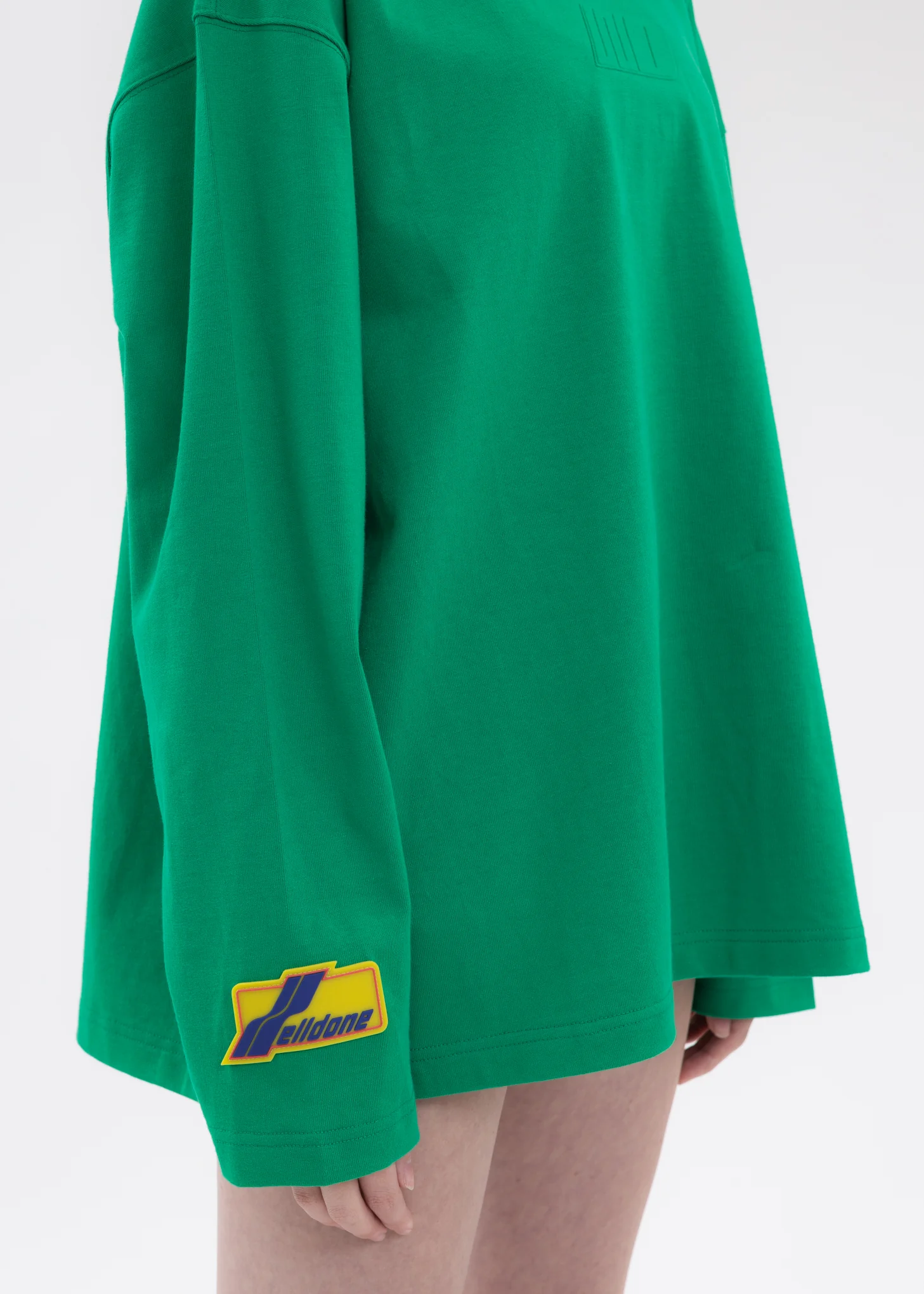 GREEN WE11DONE TATTOO SIMPLE LONG-SLEEVED T-SHIRT - Image 4
