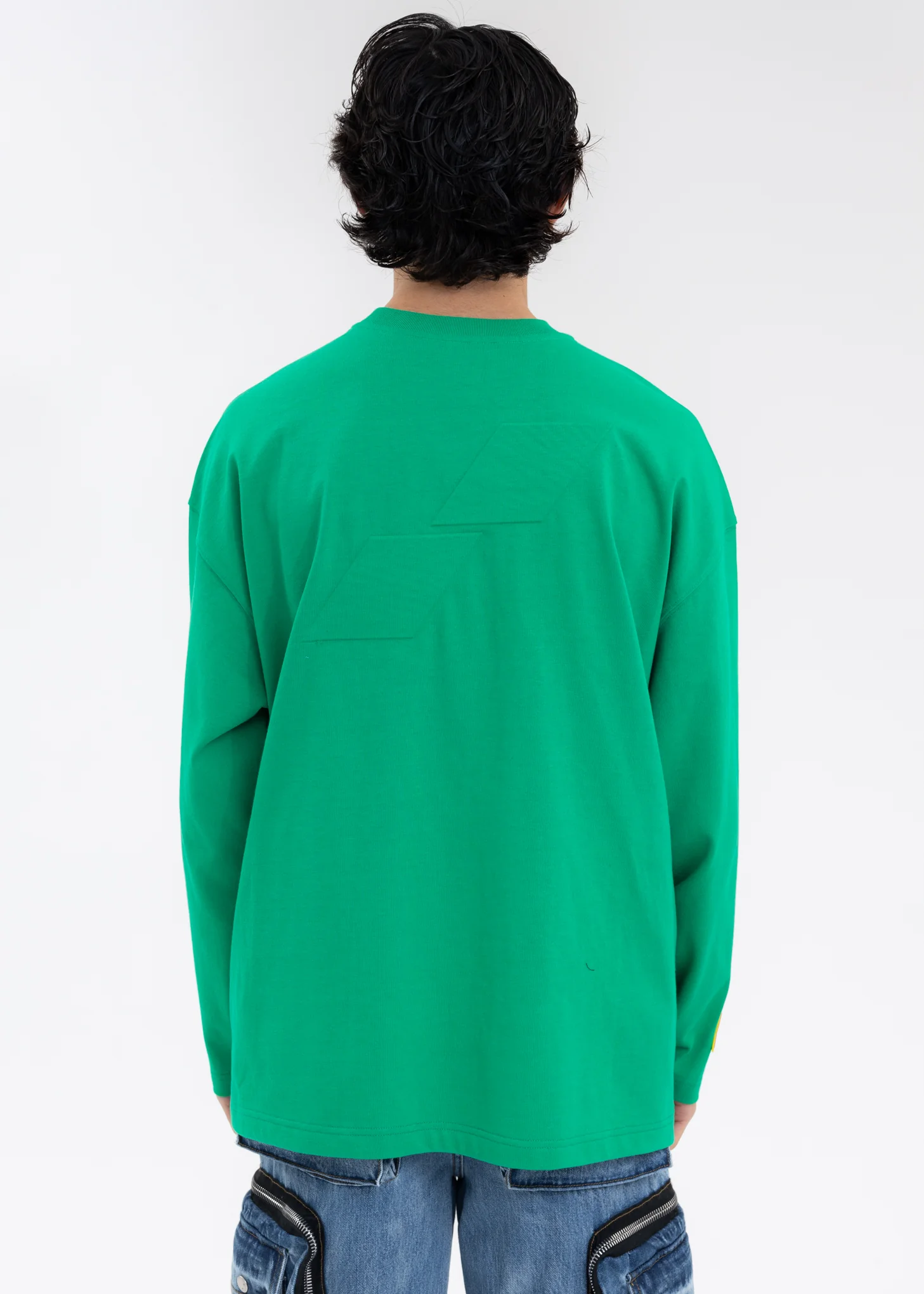 GREEN WE11DONE TATTOO SIMPLE LONG-SLEEVED T-SHIRT - Image 2