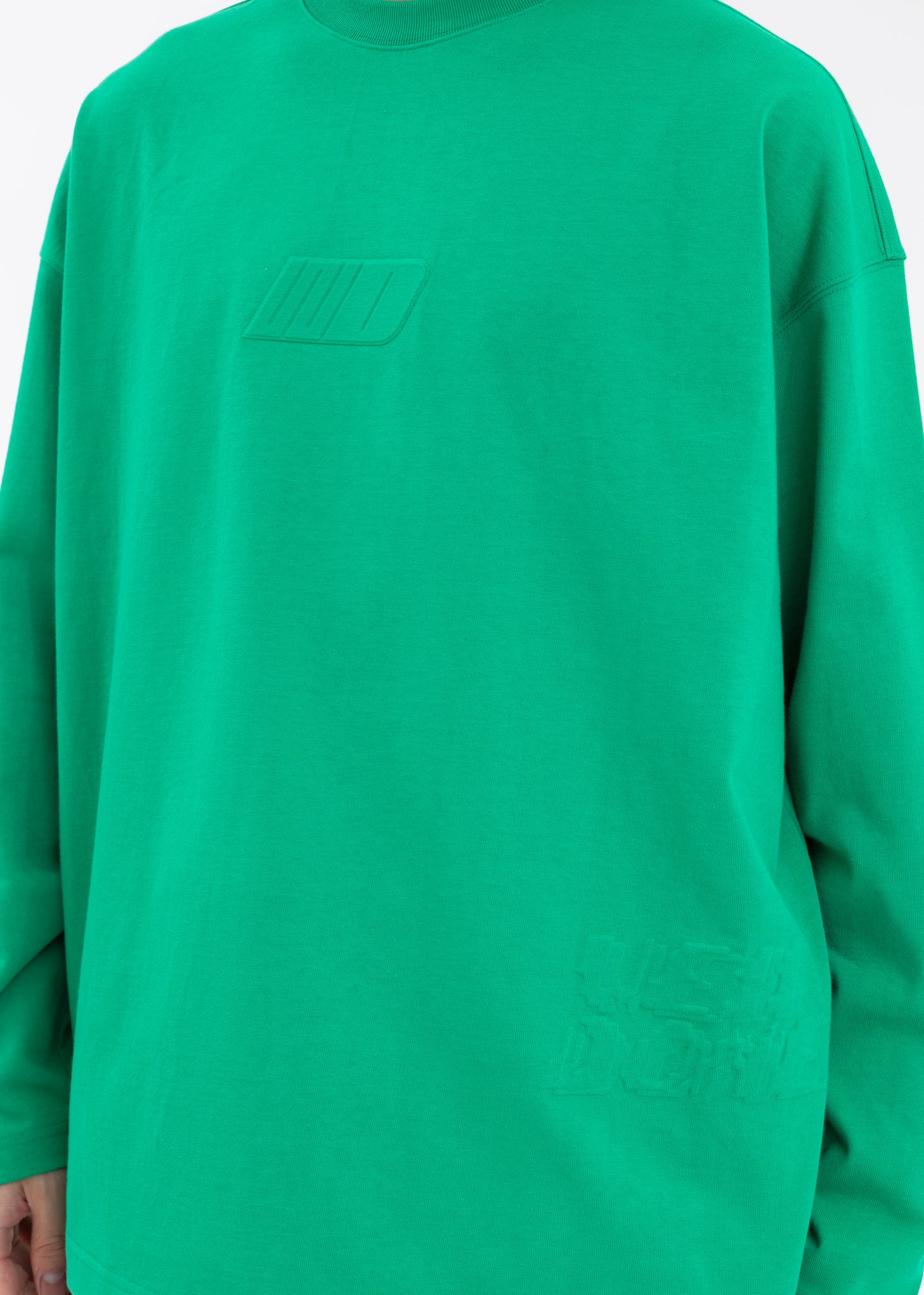 GREEN WE11DONE TATTOO SIMPLE LONG-SLEEVED T-SHIRT - Image 4