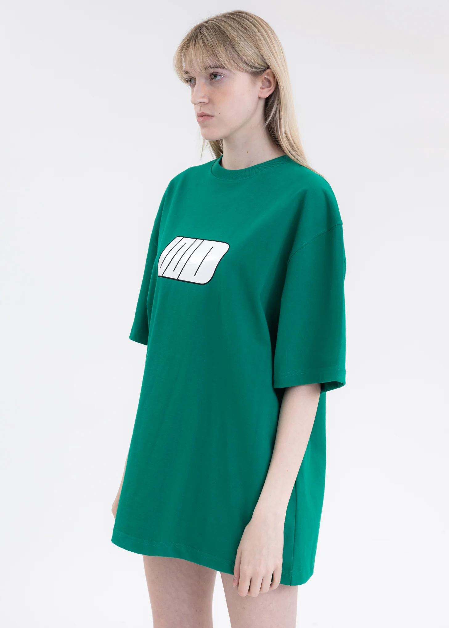 GREEN WE11DONE WD LOGO T-SHIRT - Image 3