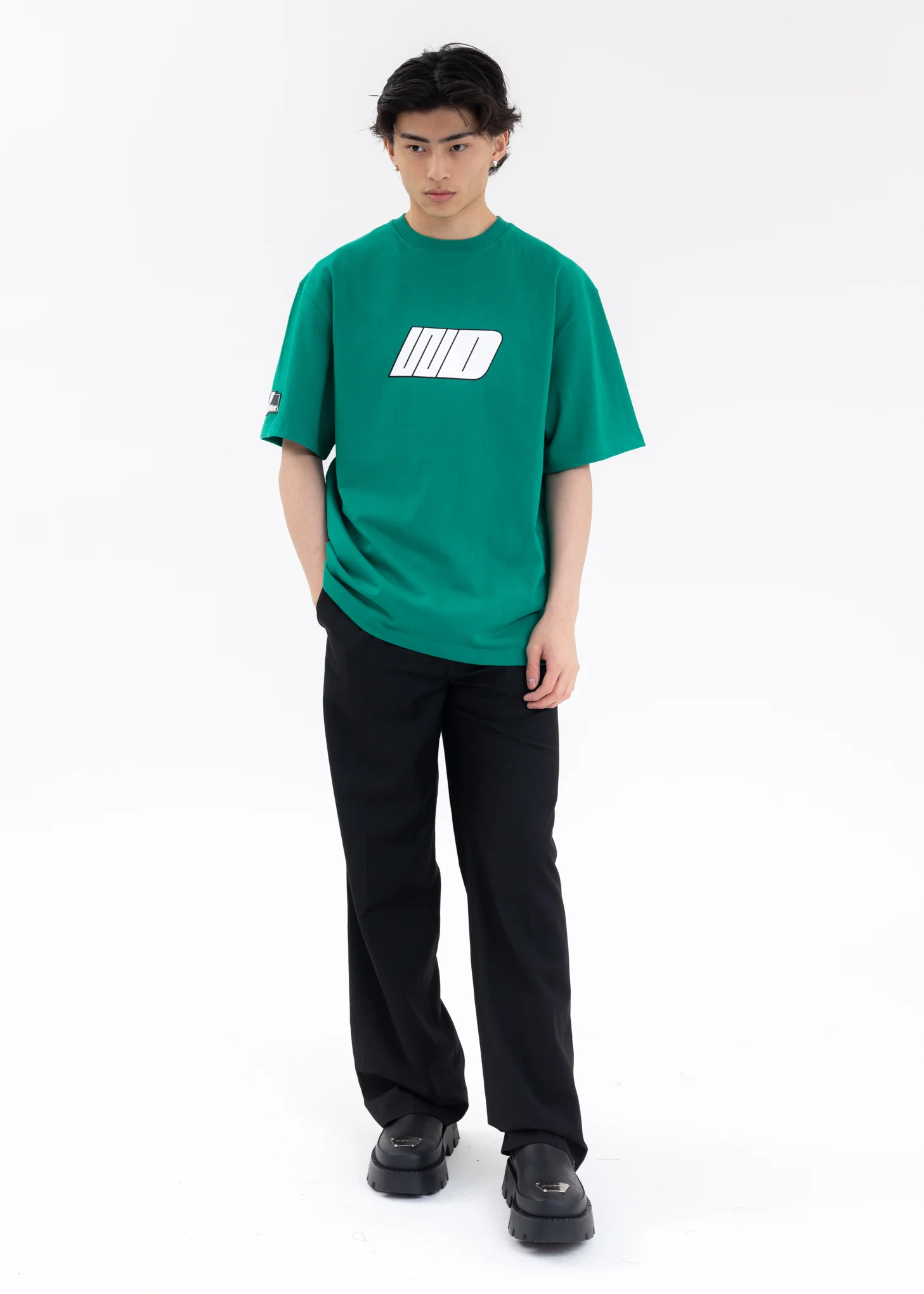 GREEN WE11DONE WD LOGO T-SHIRT - Image 6