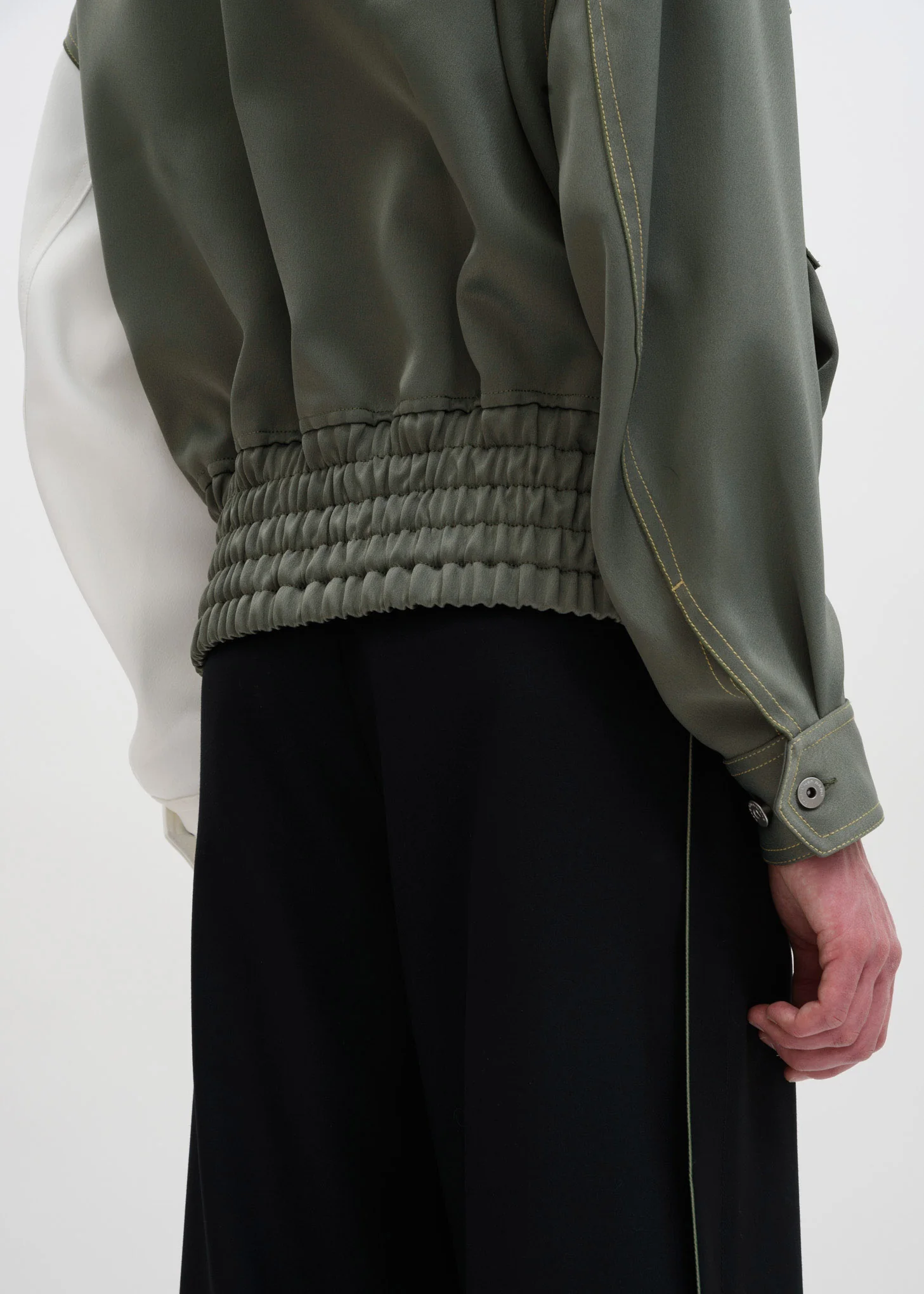 Green White “Half” Casual Jacket - Image 6