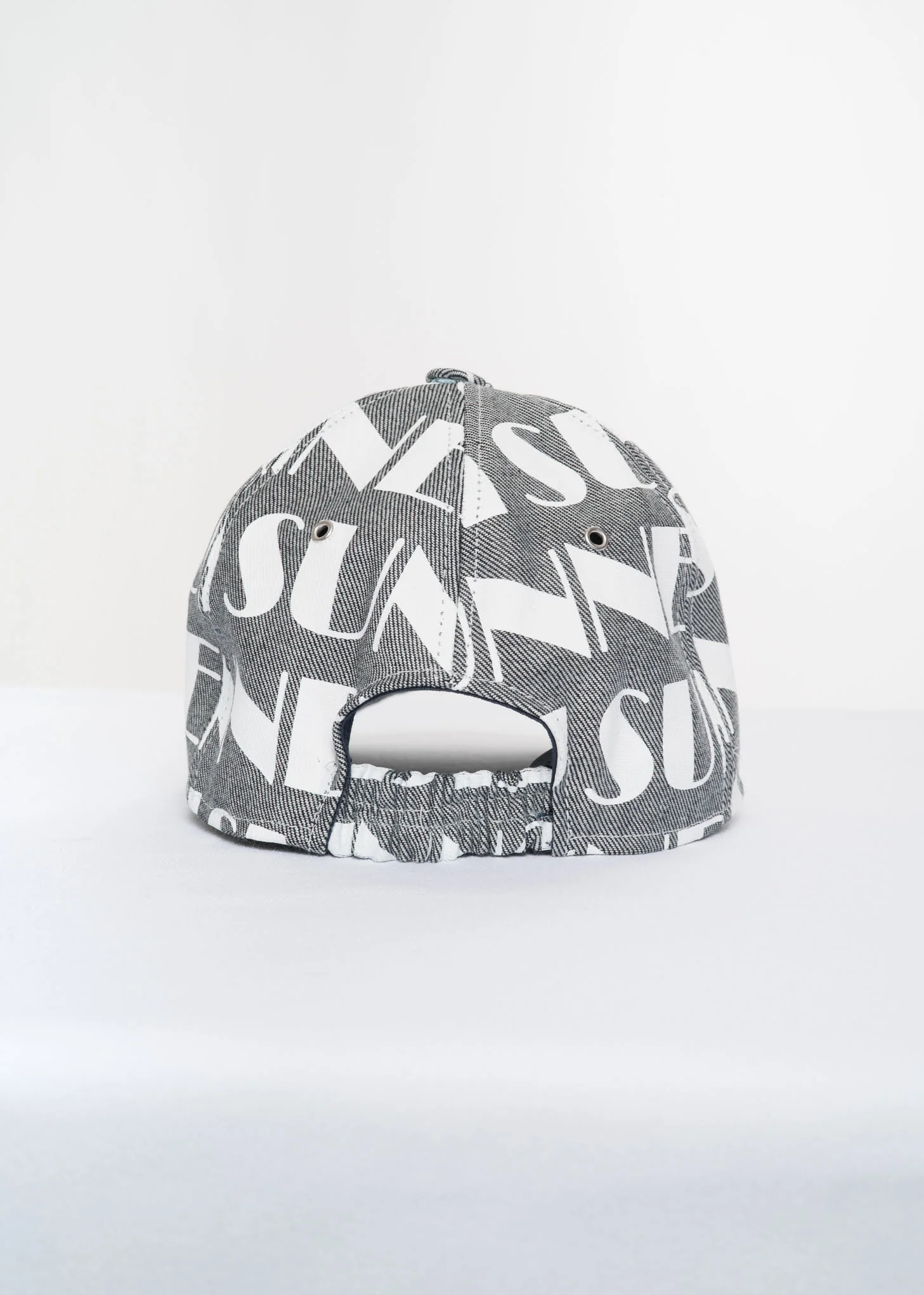 Grey All Over Print Elastic Band Baseball Cap - Image 2