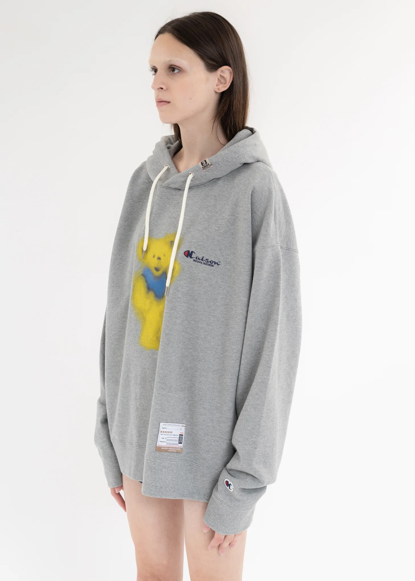 Grey Bear Printed Hoodie - Image 4