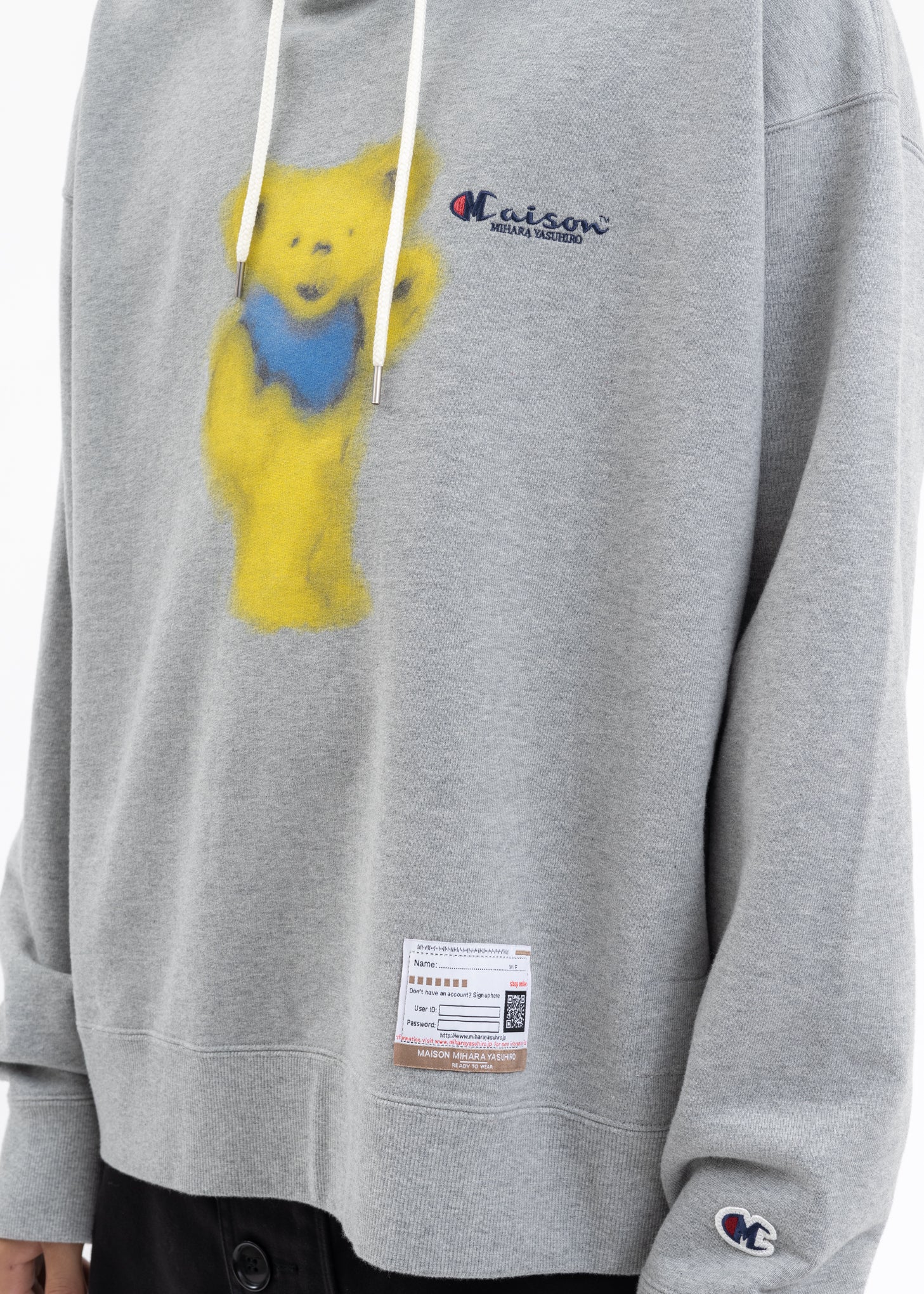 Grey Bear Printed Hoodie - Image 4