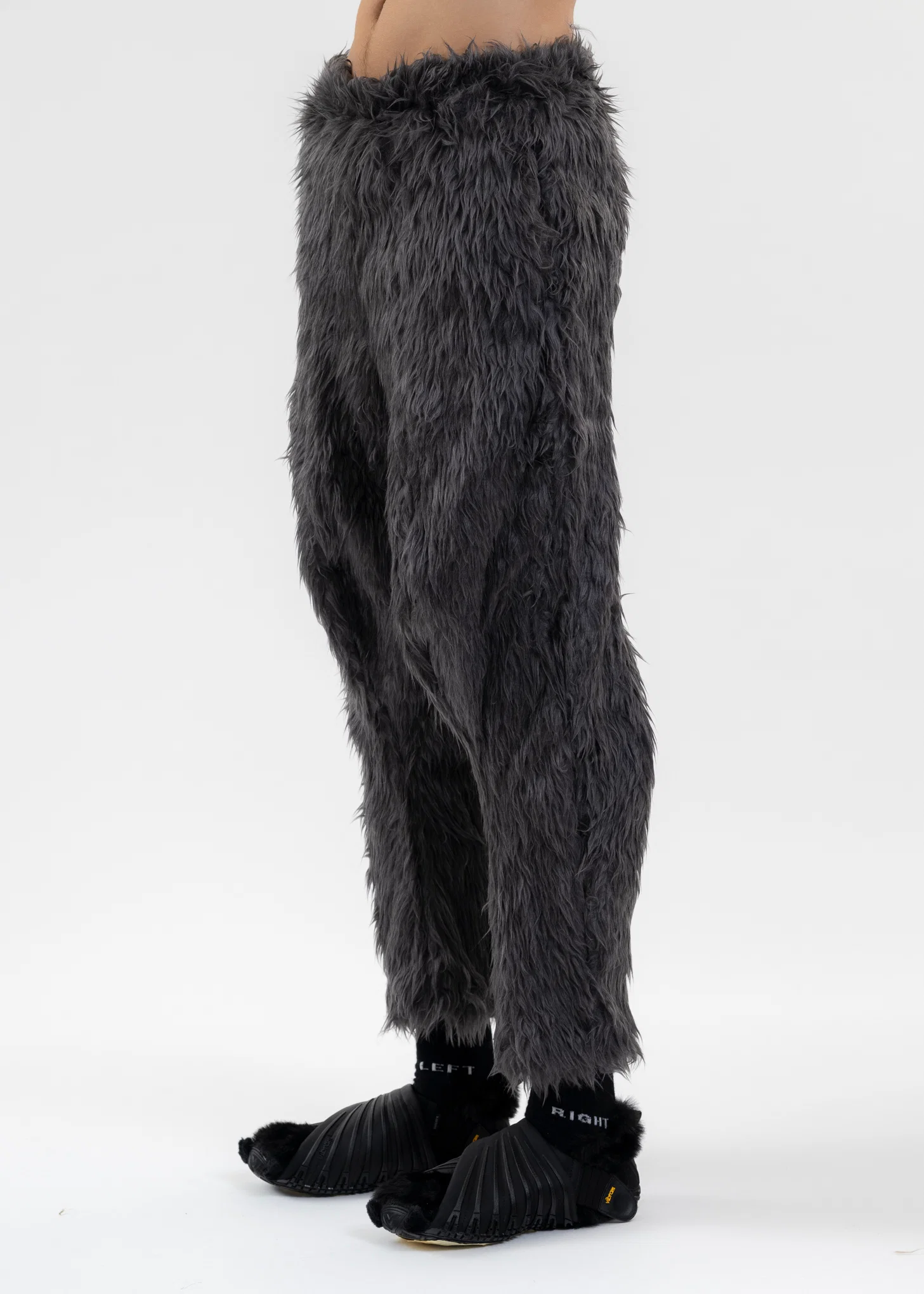 GREY BEASTLY LEGS FUR PANT - Image 2
