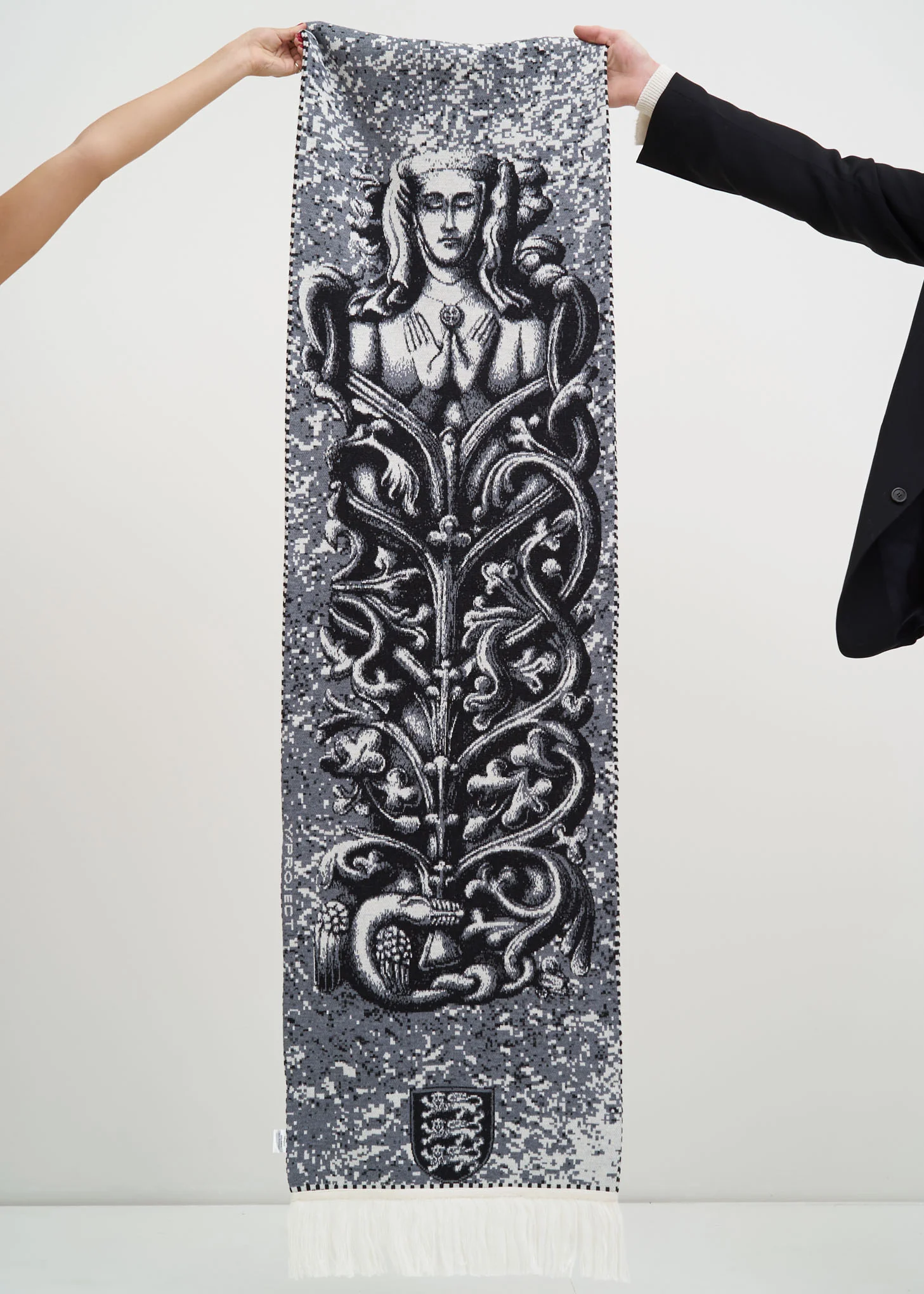 Grey & Black XL Edward/Joan Scarf - Image 2
