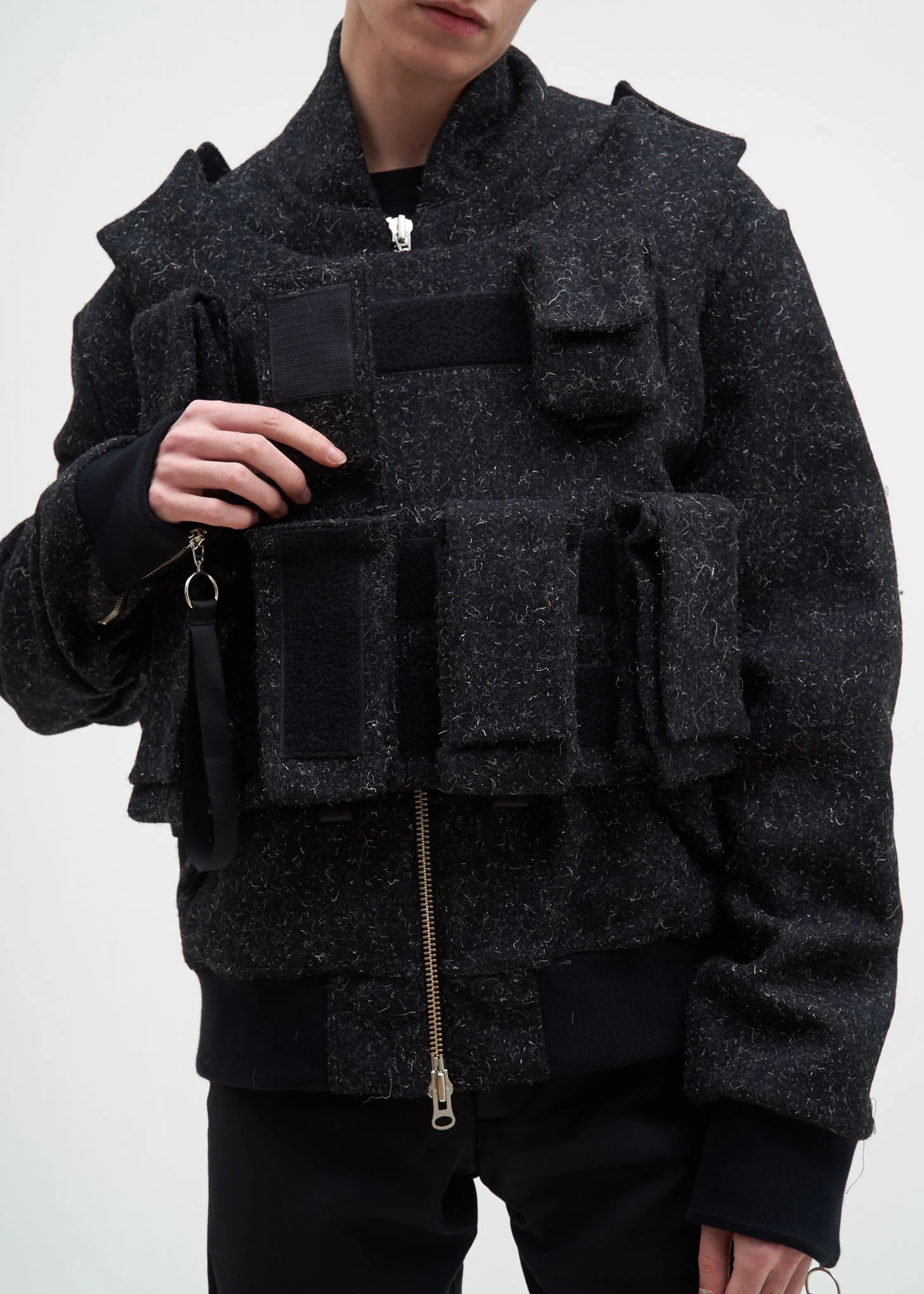 Grey Bomber w/ Removable Tactical Vest - Image 5