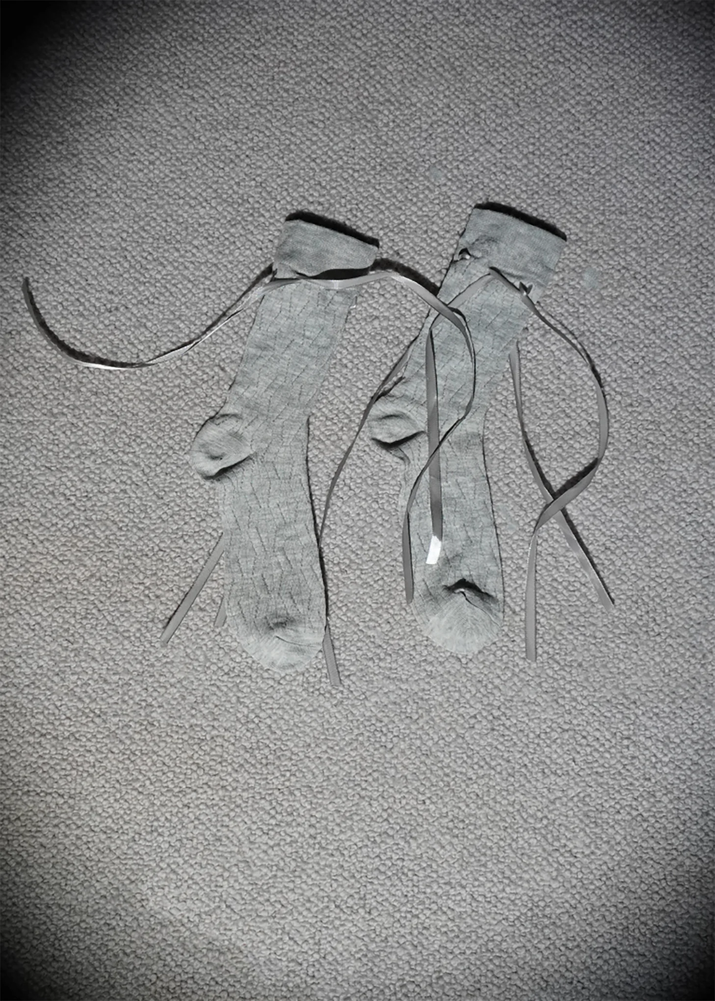 Grey Bow Lace Socks