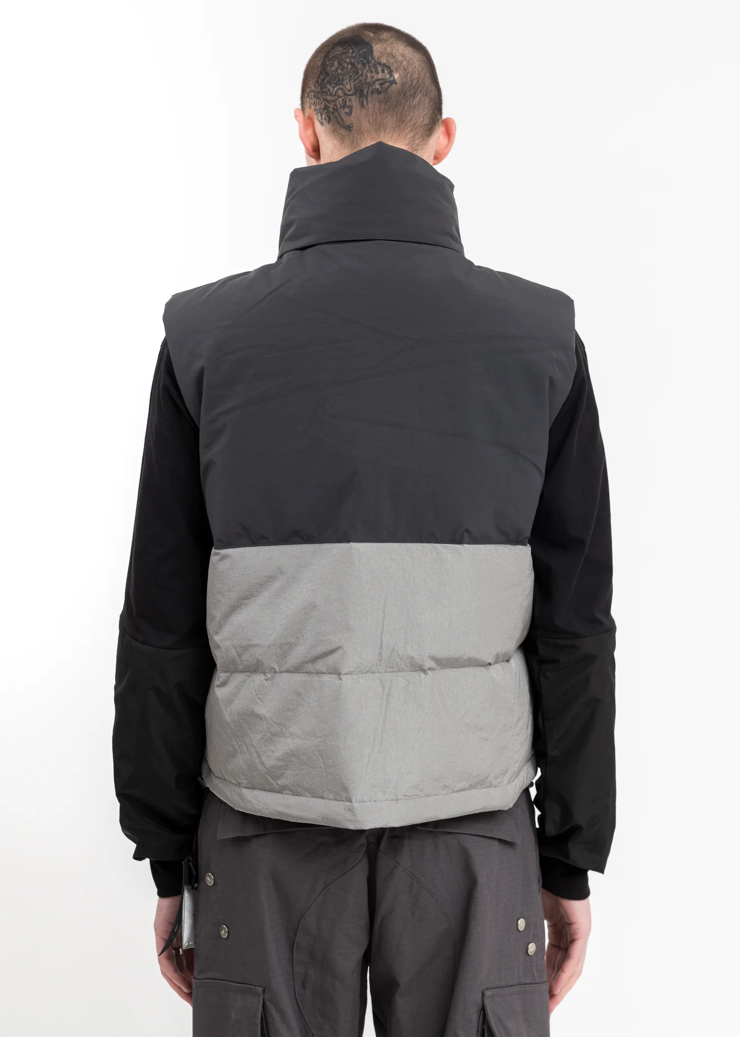 Grey Carabiner Down Vest - Image 4