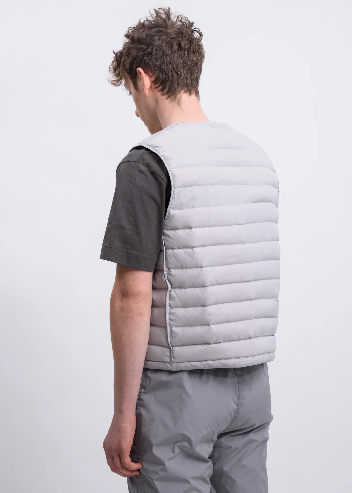 Grey Carabiner Down Vest - Image 2