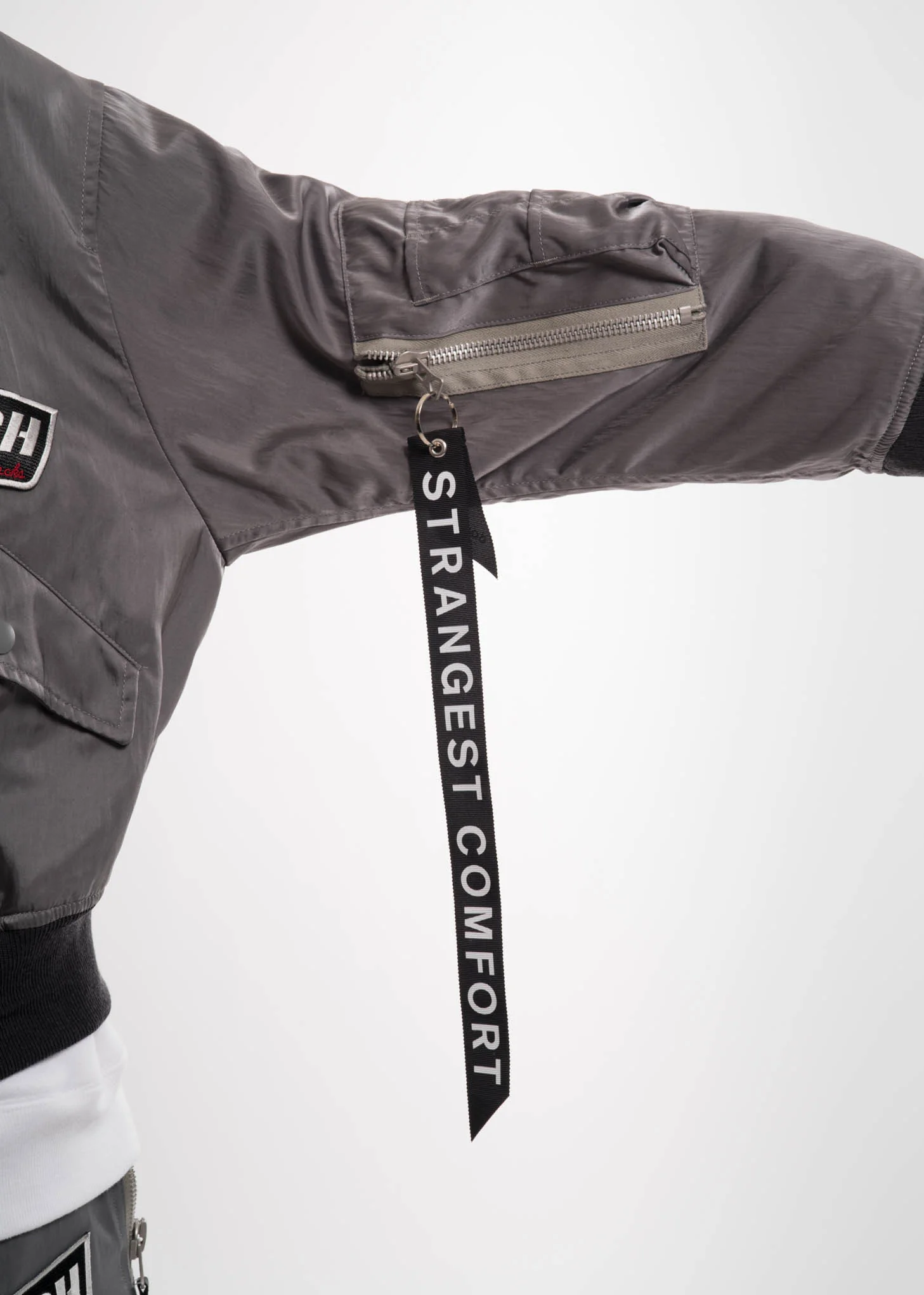 Grey Chaos Patches Bomber - Image 5
