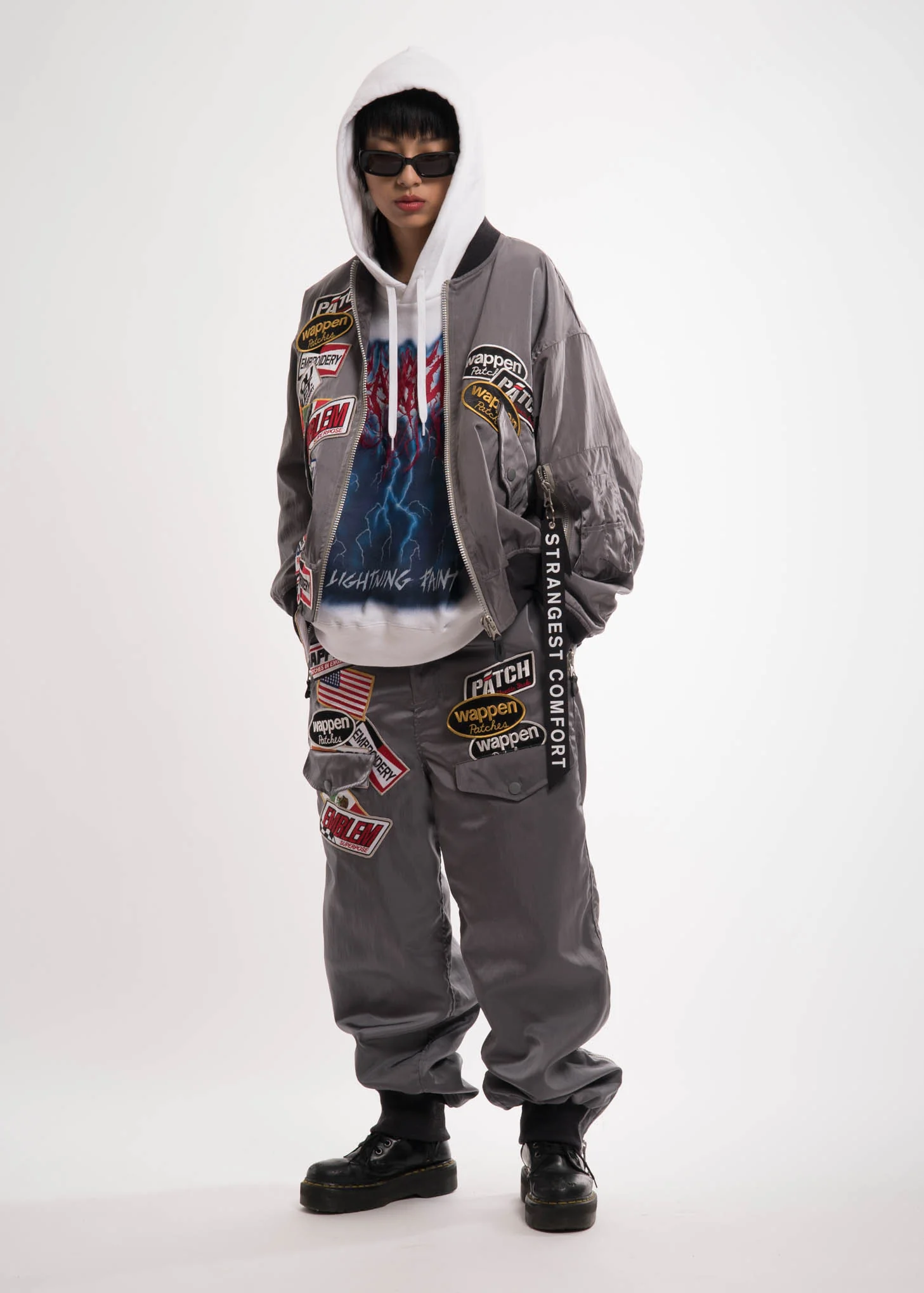 Grey Chaos Patches Bomber - Image 6