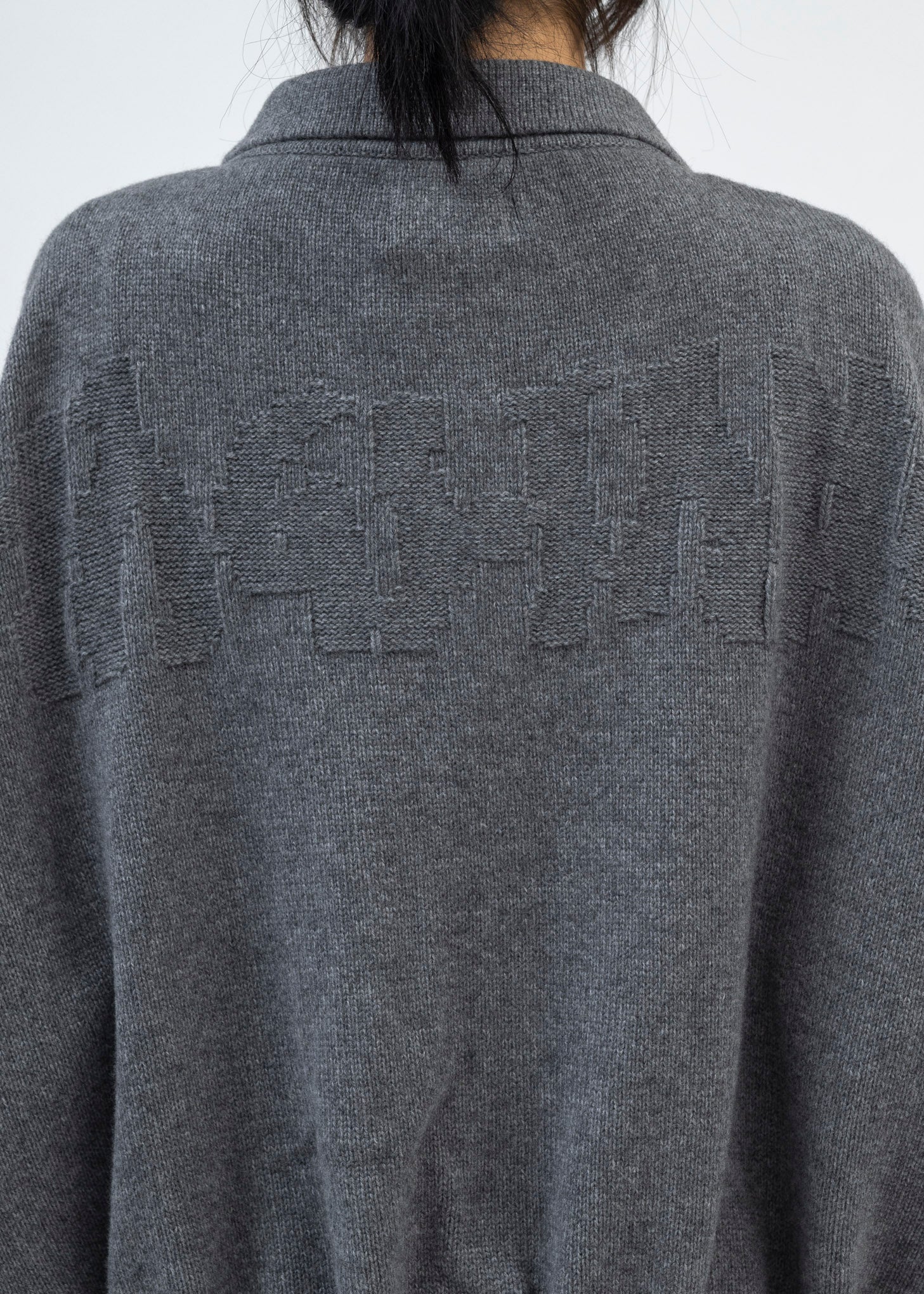 GREY CHIC KNITTED JACKET - Image 4