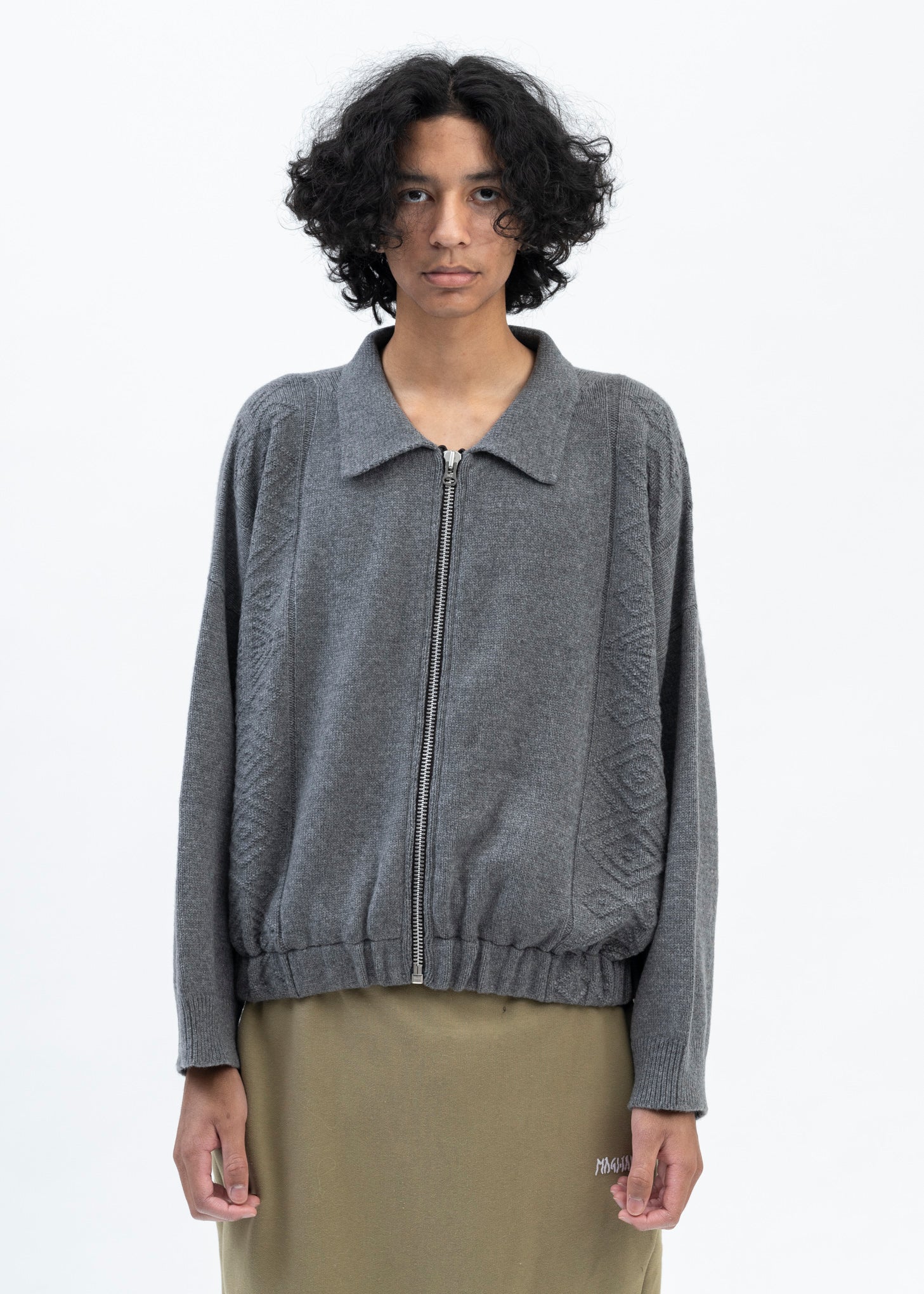 GREY CHIC KNITTED JACKET