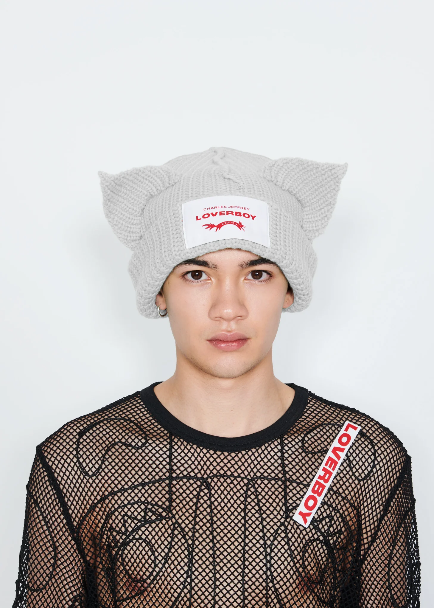 Grey Chunky Ears Beanie - Image 3
