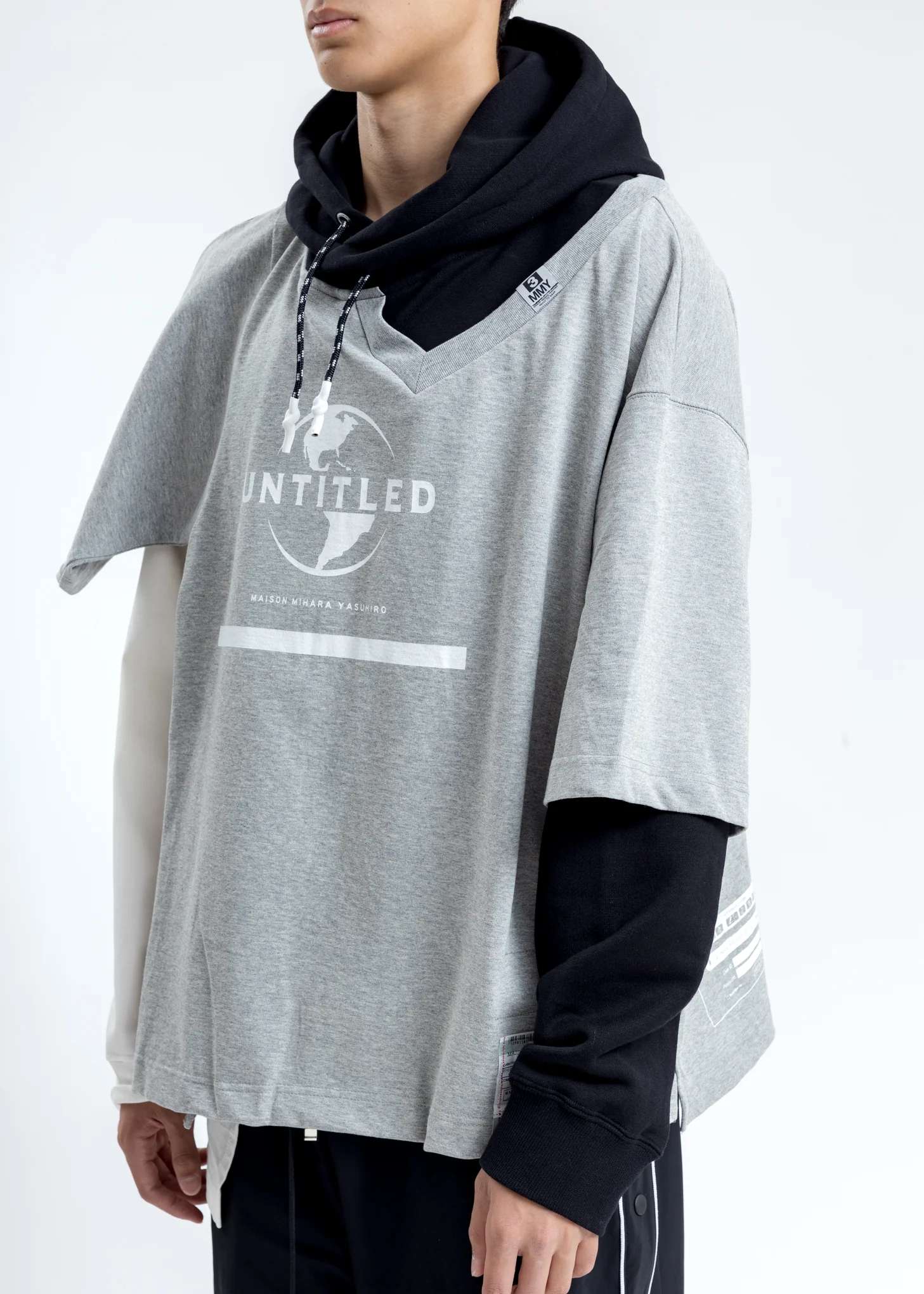 Grey Combined Hoodie - Image 5