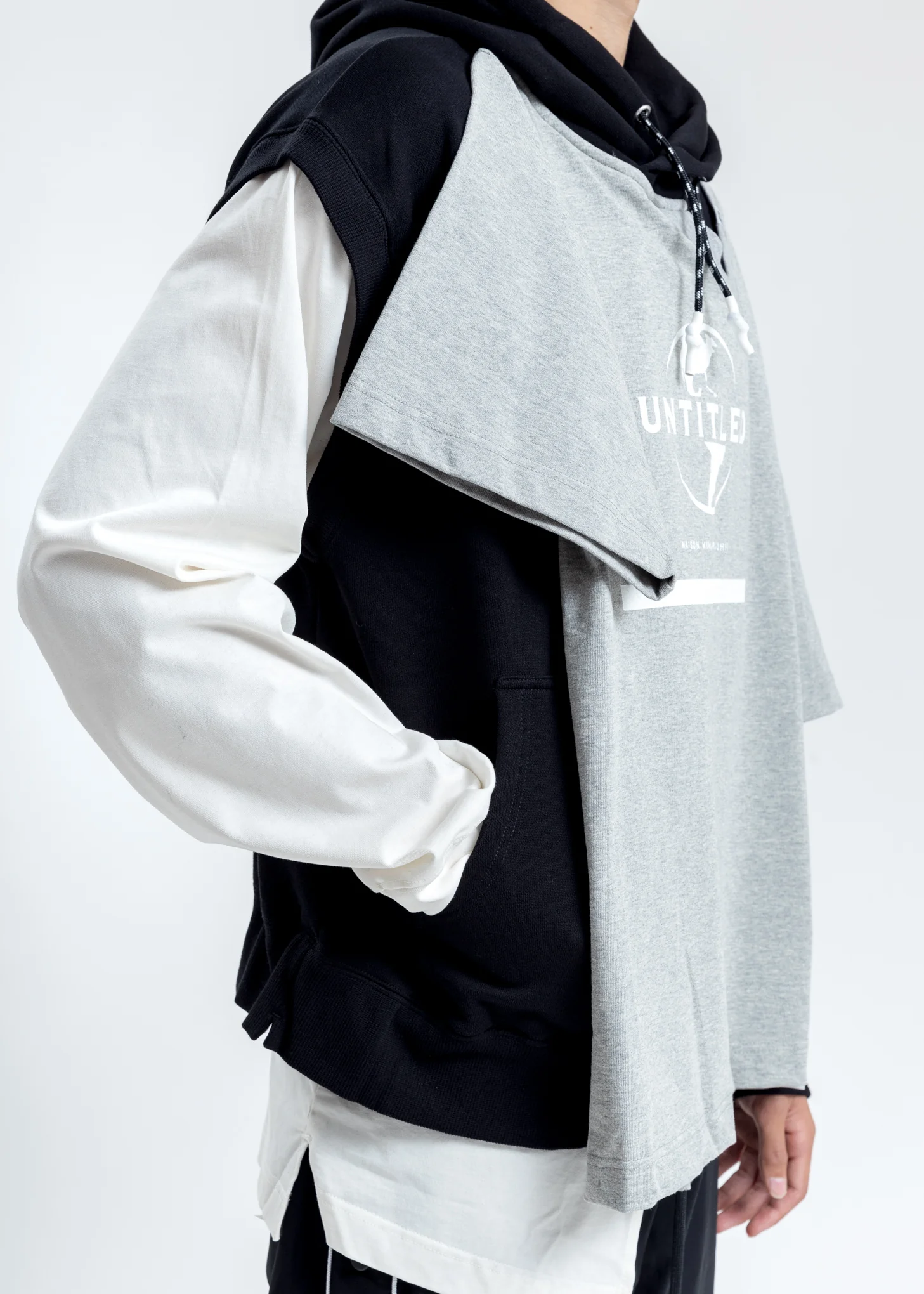 Grey Combined Hoodie - Image 6